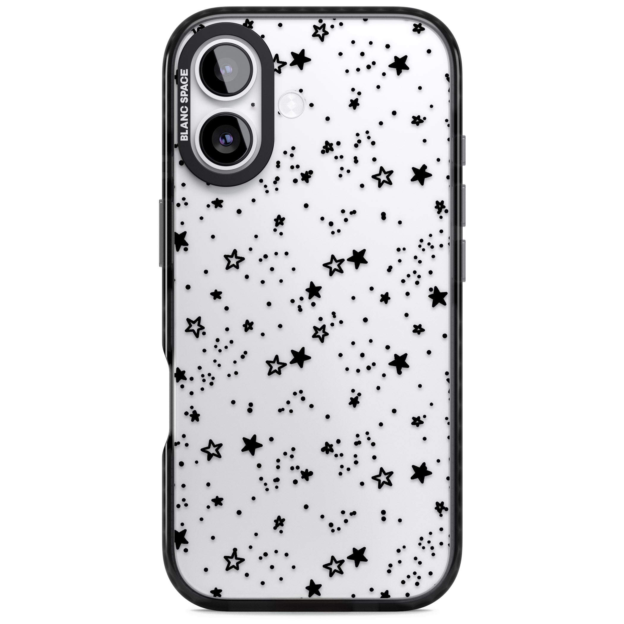 Midnight Stars iPhone 17 Impact Black Phone Case