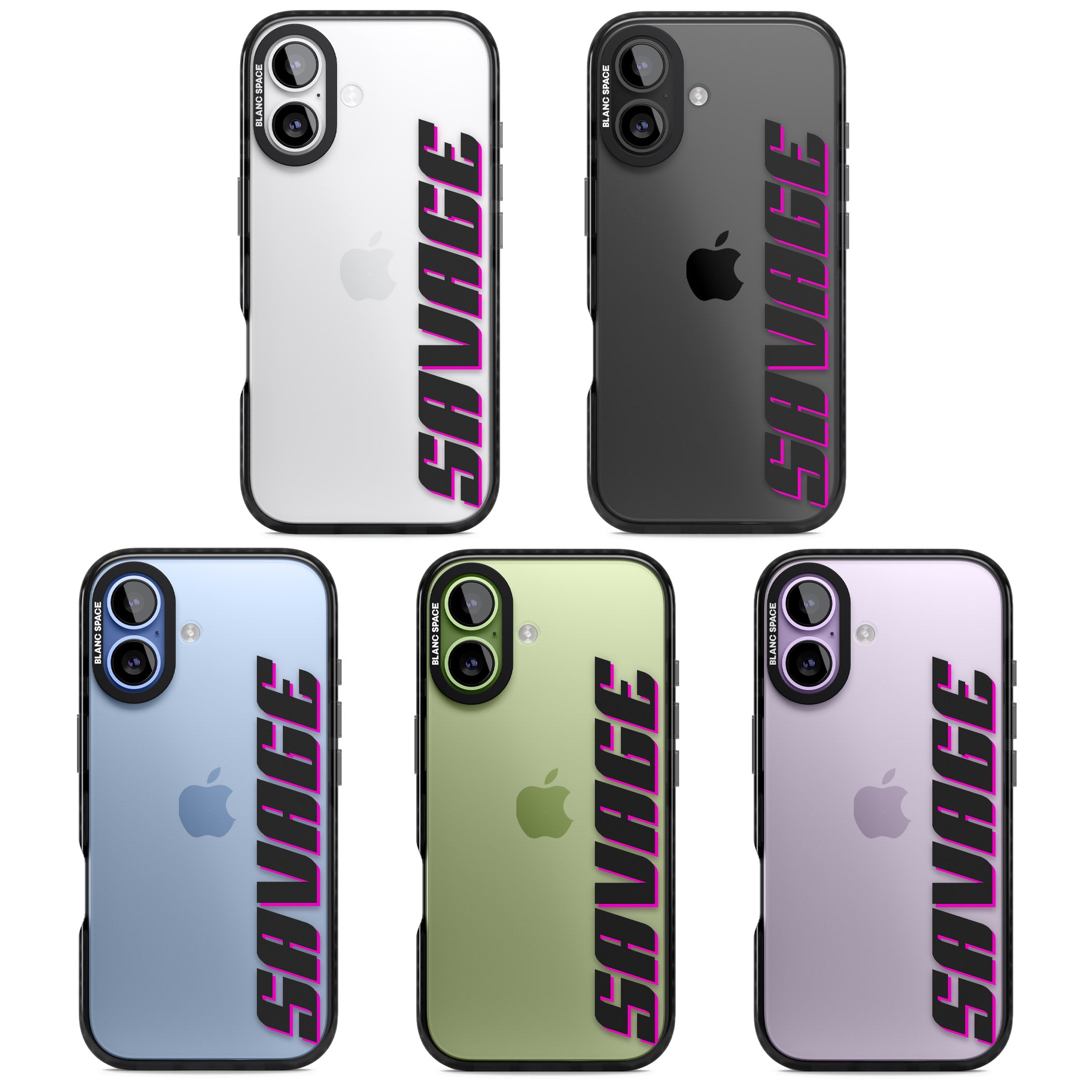 Personalised Cool Vertical Name iPhone 17 Impact Black Phone Case APT Impact Protection