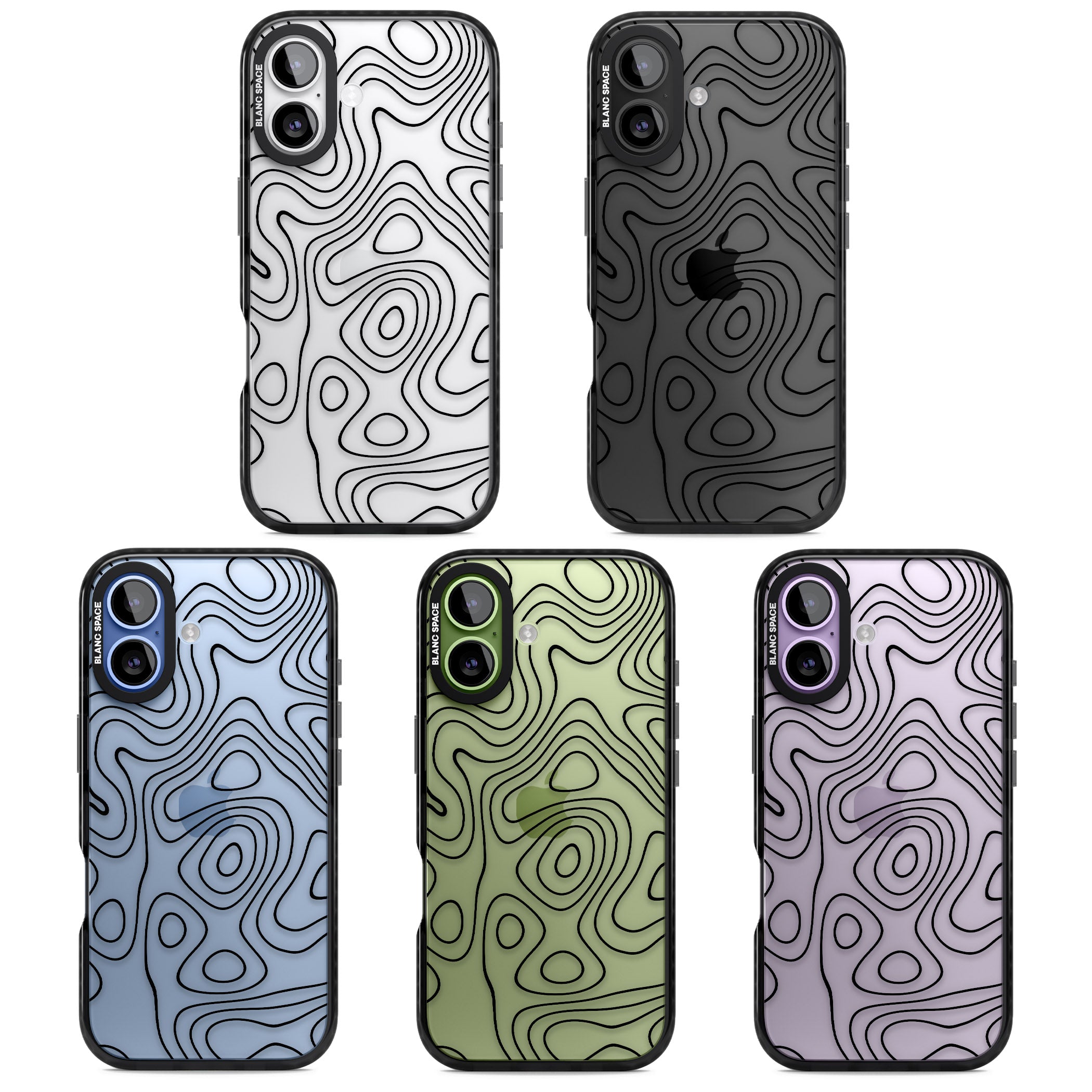 Damascus Steel iPhone 17 Impact Black Phone Case APT Impact Protection