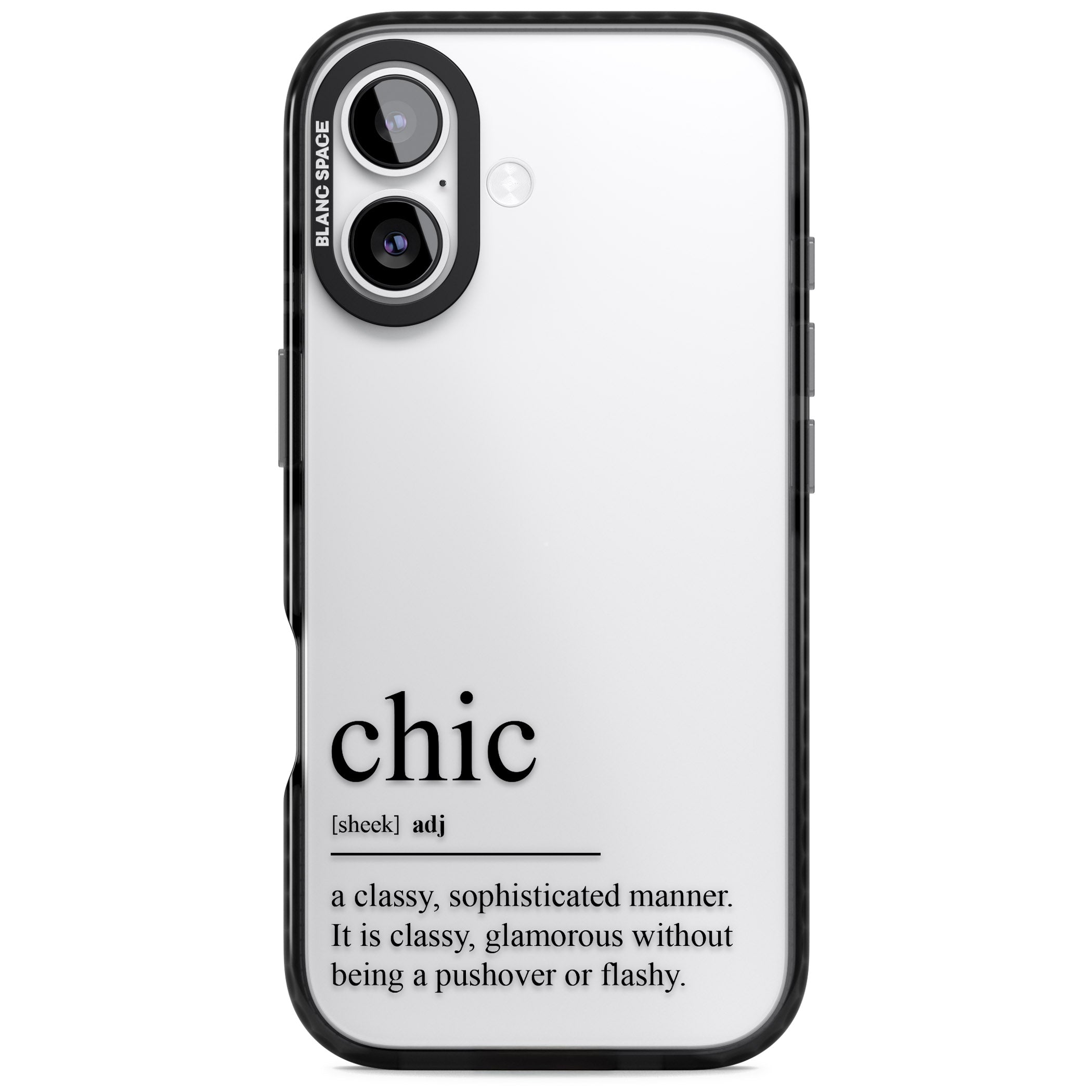 Chic iPhone 17 Impact Black Phone Case