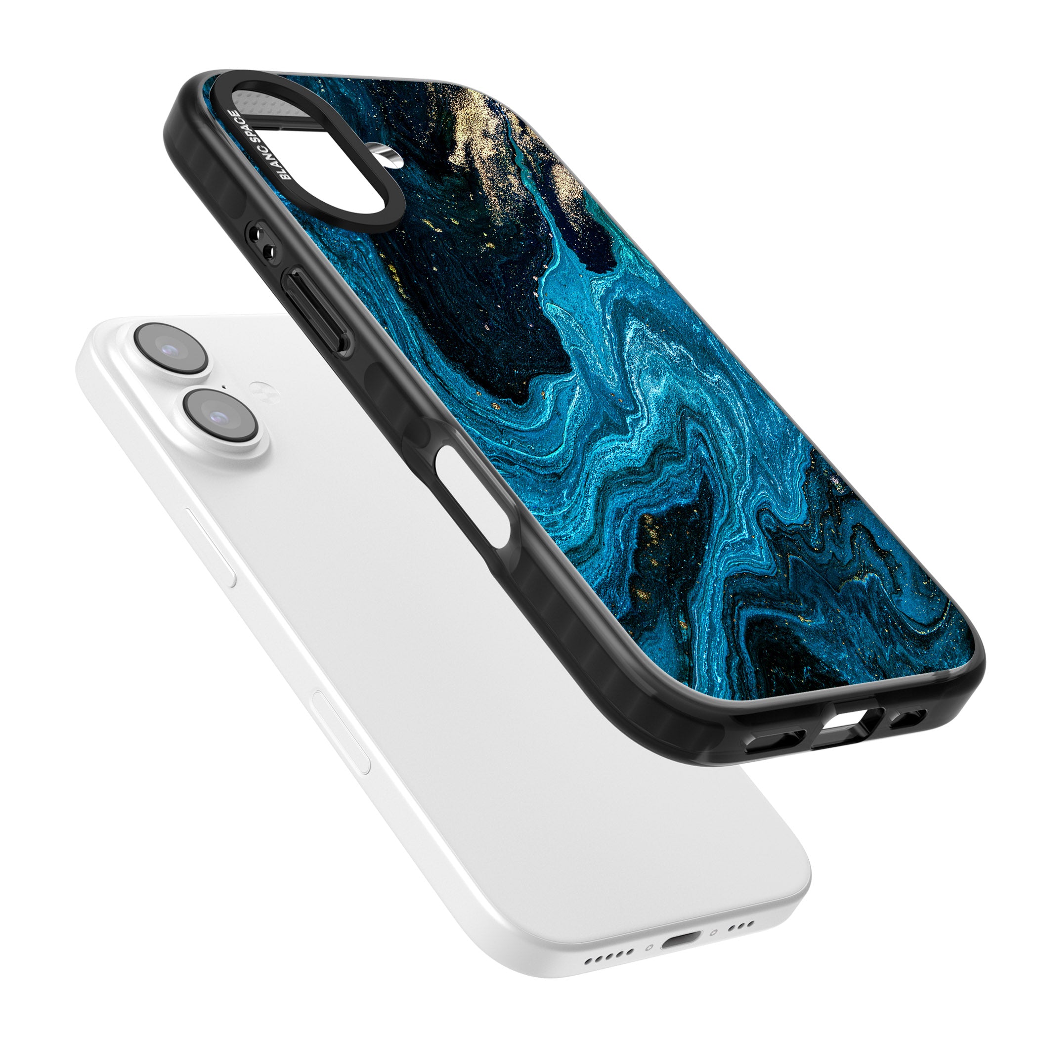 Saphire Lagoon iPhone 17 Impact Black Phone Case Colours