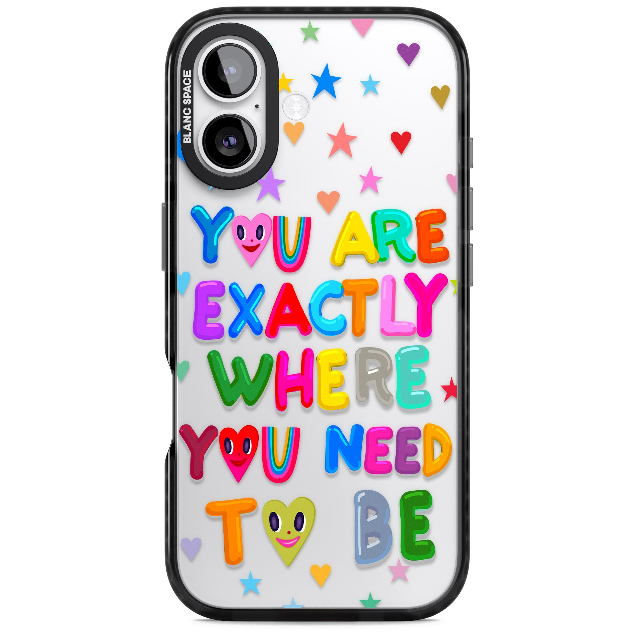 Exactly Where You Need To Be iPhone 17 Impact Black Phone Case