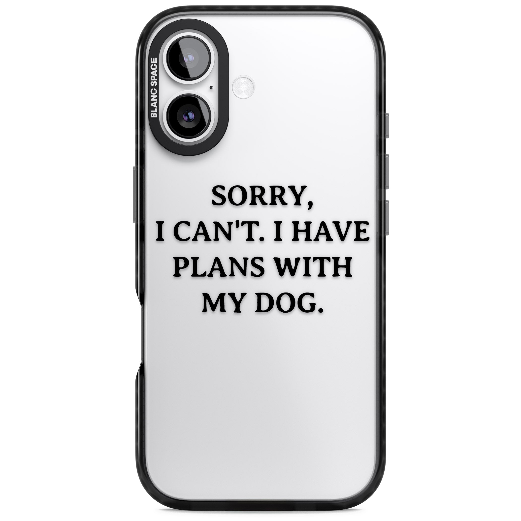 I Have Plans With My Dog iPhone 17 Impact Black Phone Case