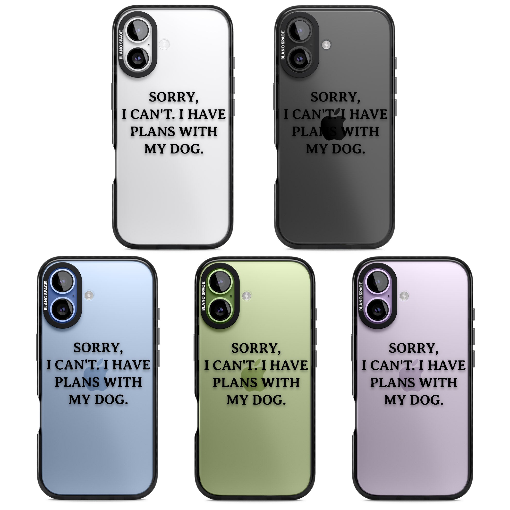 I Have Plans With My Dog iPhone 17 Impact Black Phone Case APT Impact Protection