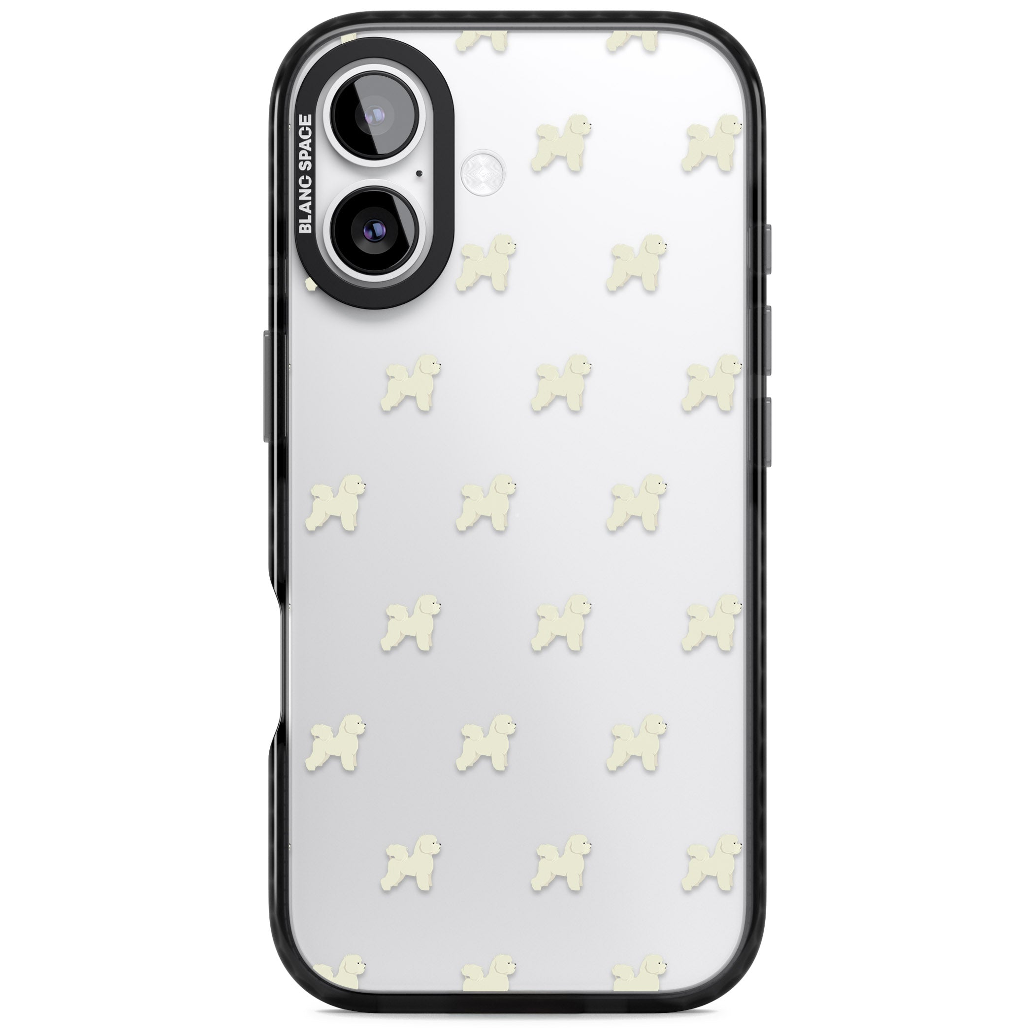 Bichon Frise Pattern iPhone 17 Impact Black Phone Case