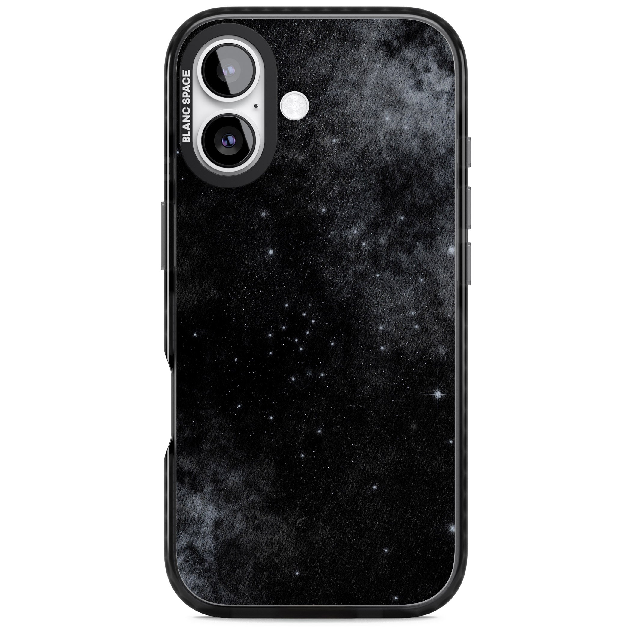 Night Sky Galaxies: Shimmering Stars iPhone 17 Impact Black Phone Case
