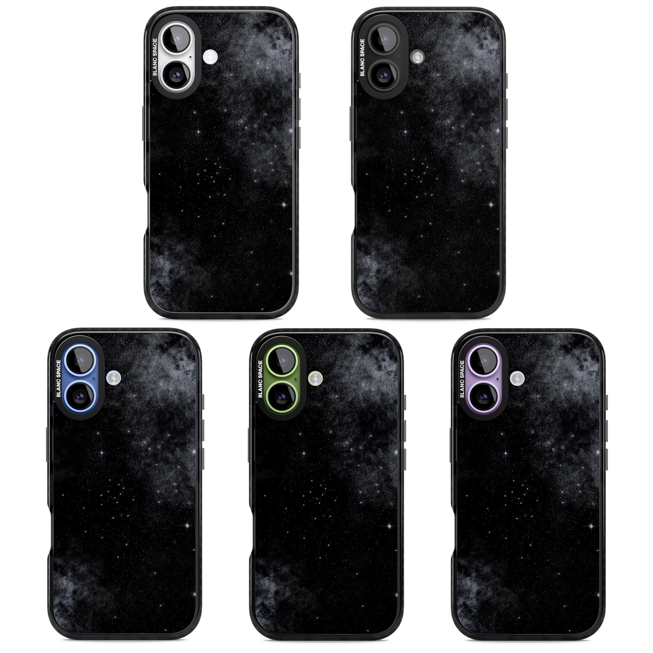 Night Sky Galaxies: Shimmering Stars iPhone 17 Impact Black Phone Case APT Impact Protection