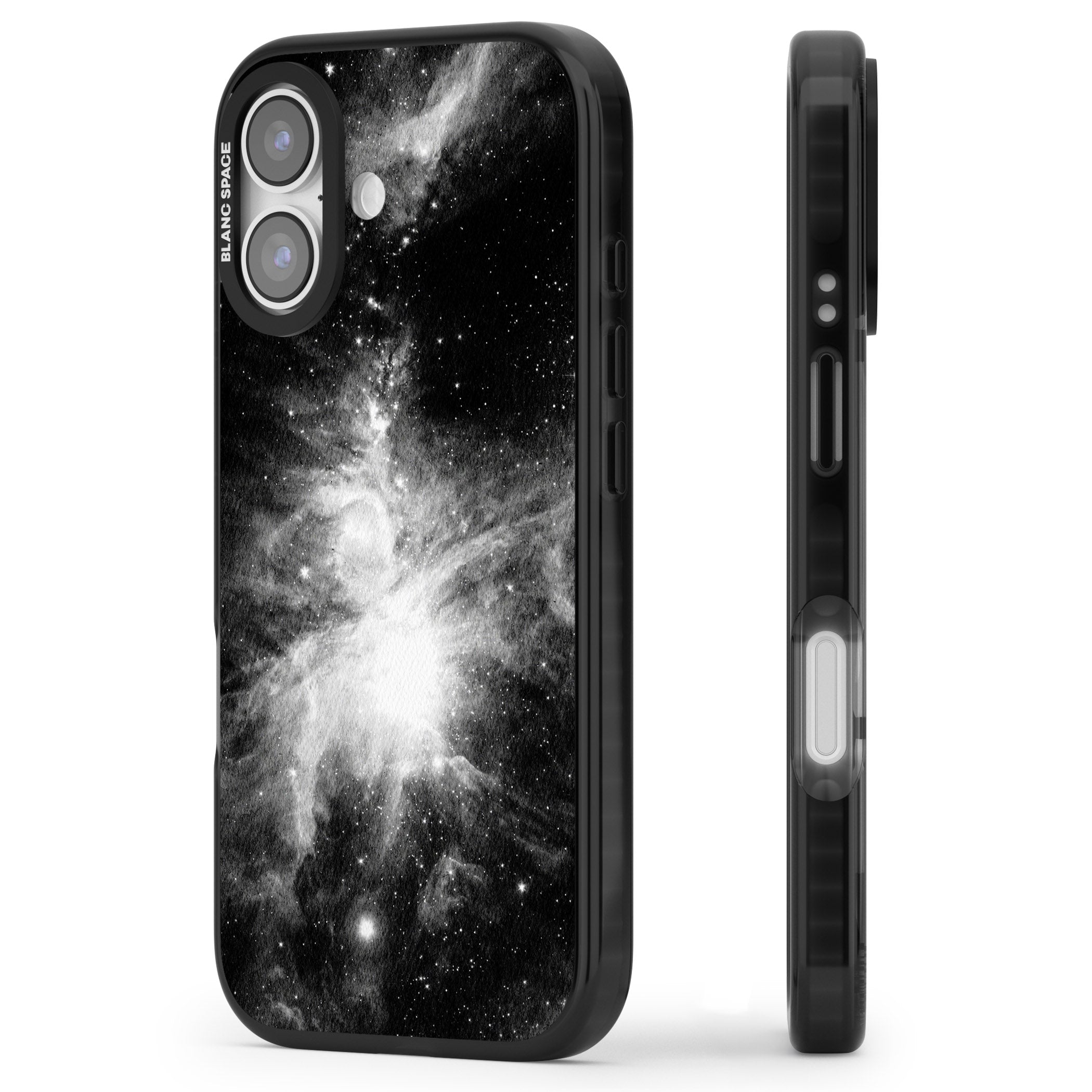Galaxy Swirl iPhone 17 Impact Black Phone Case Side Profile