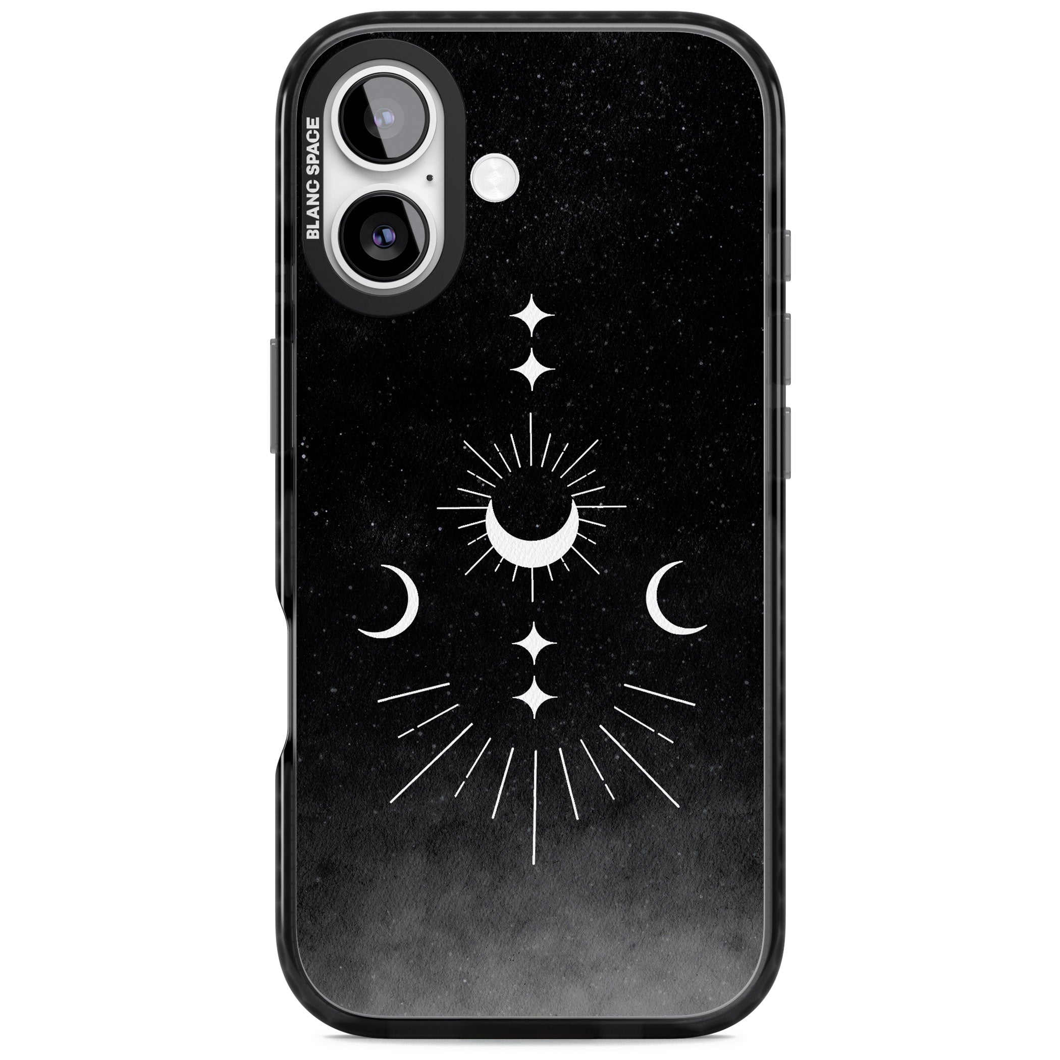 Lunar Mandala iPhone 17 Impact Black Phone Case