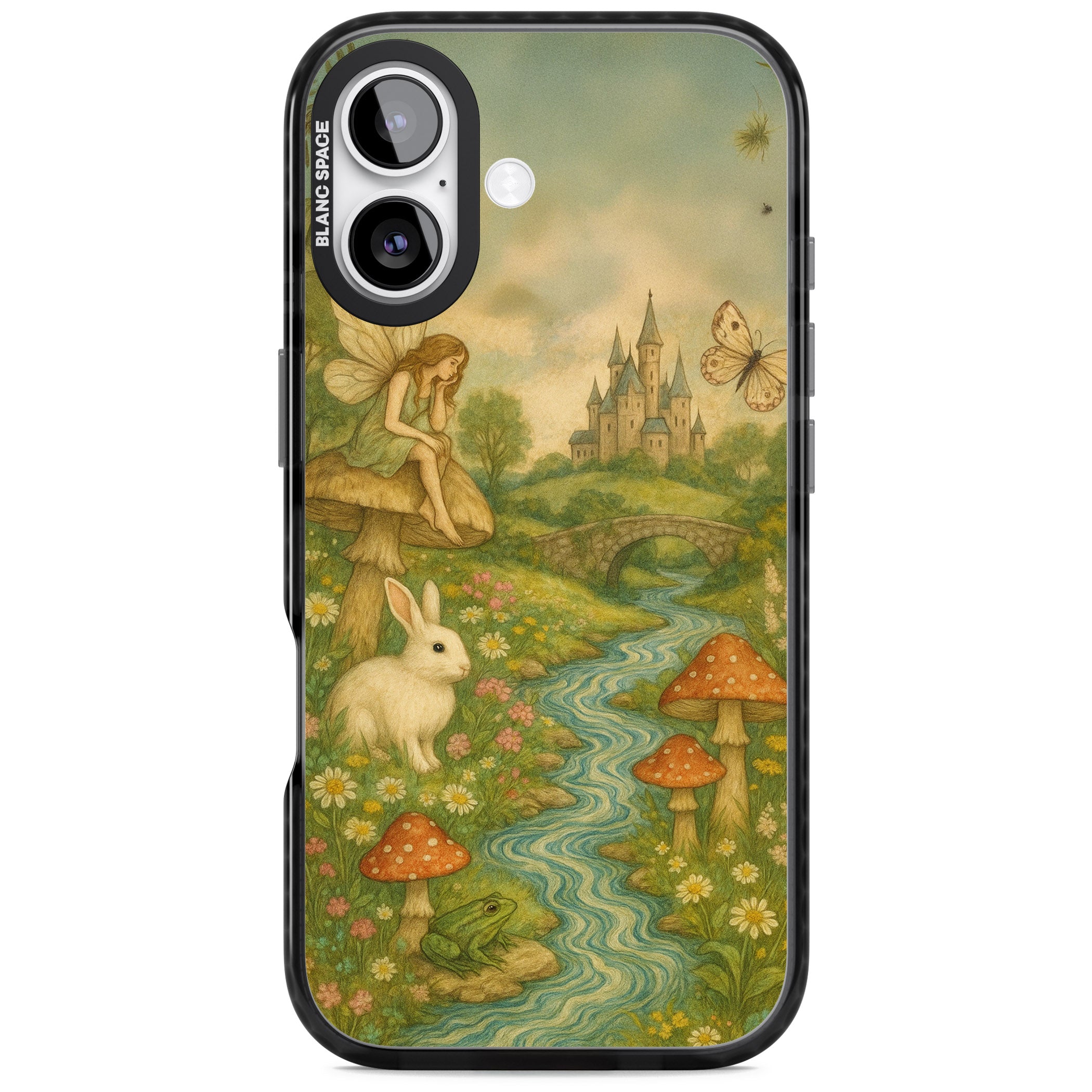 Castle Fairy iPhone 17 Impact Black Phone Case