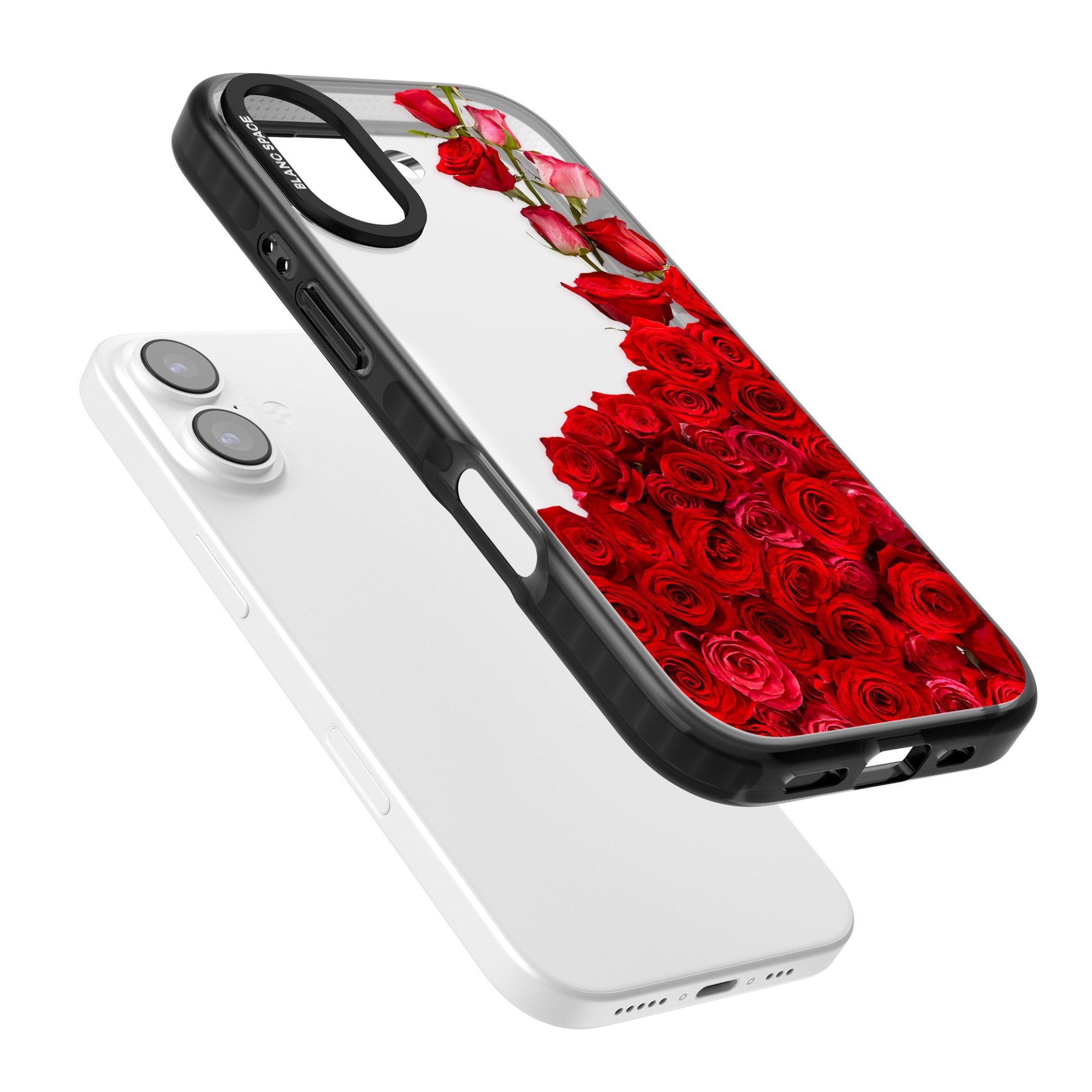Floral Roses iPhone 17 Impact Black Phone Case Colours