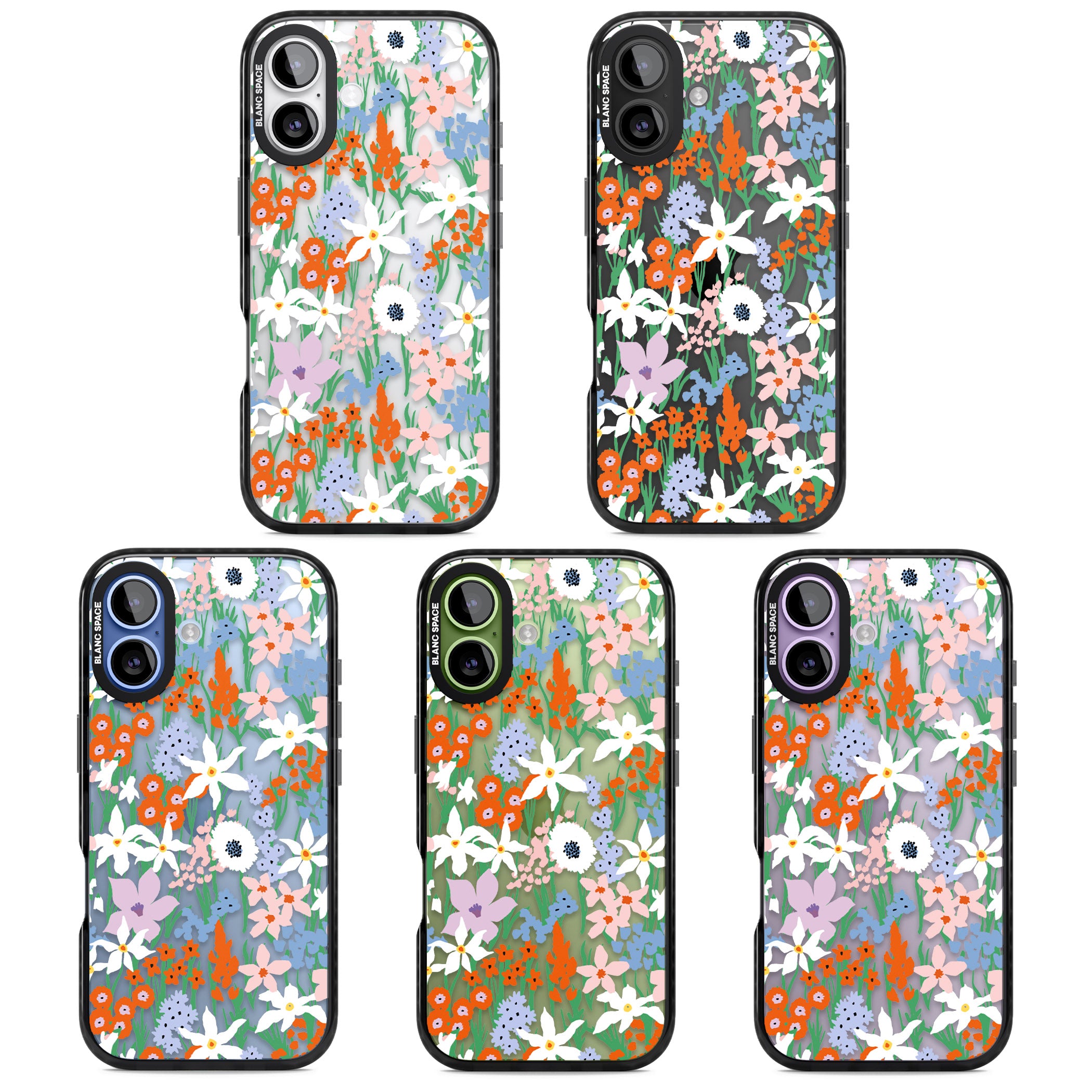 Floral Bouquet: Vibrant Blooms iPhone 17 Impact Black Phone Case APT Impact Protection