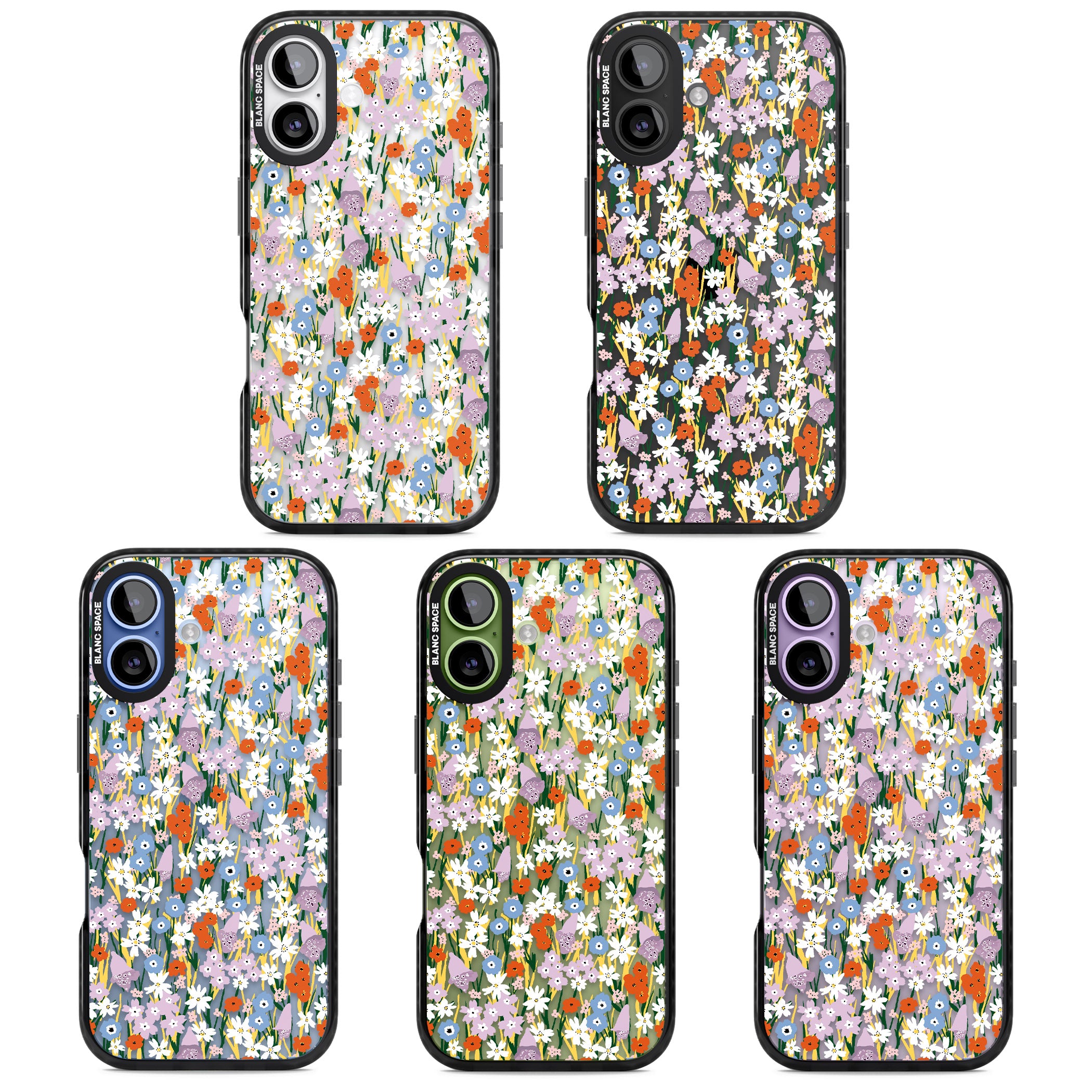Vibrant Floral Garden iPhone 17 Impact Black Phone Case APT Impact Protection