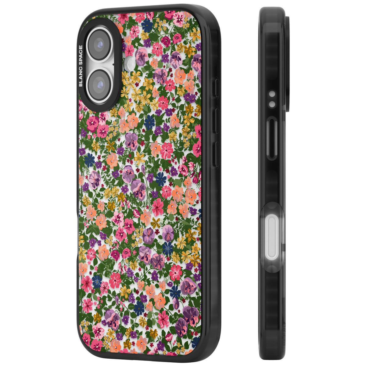 Lake Como Meadow iPhone 16 / iPhone 16 Plus / iPhone 17 Impact Black Phone Case side