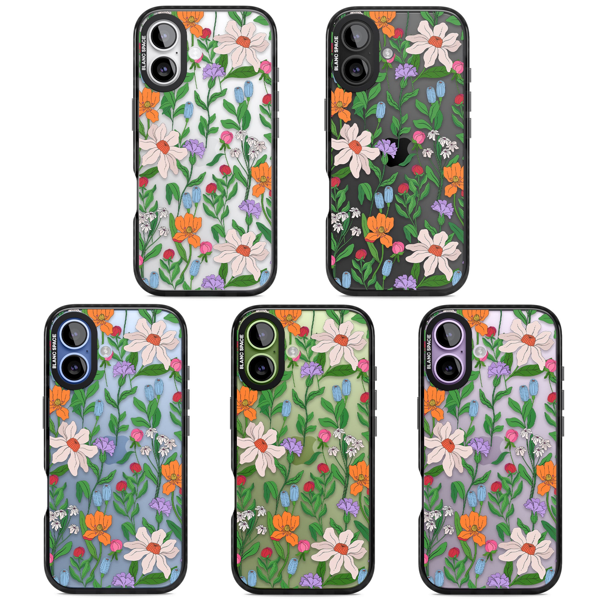 Full Bloom iPhone 17 Impact Black Phone Case APT Impact Protection