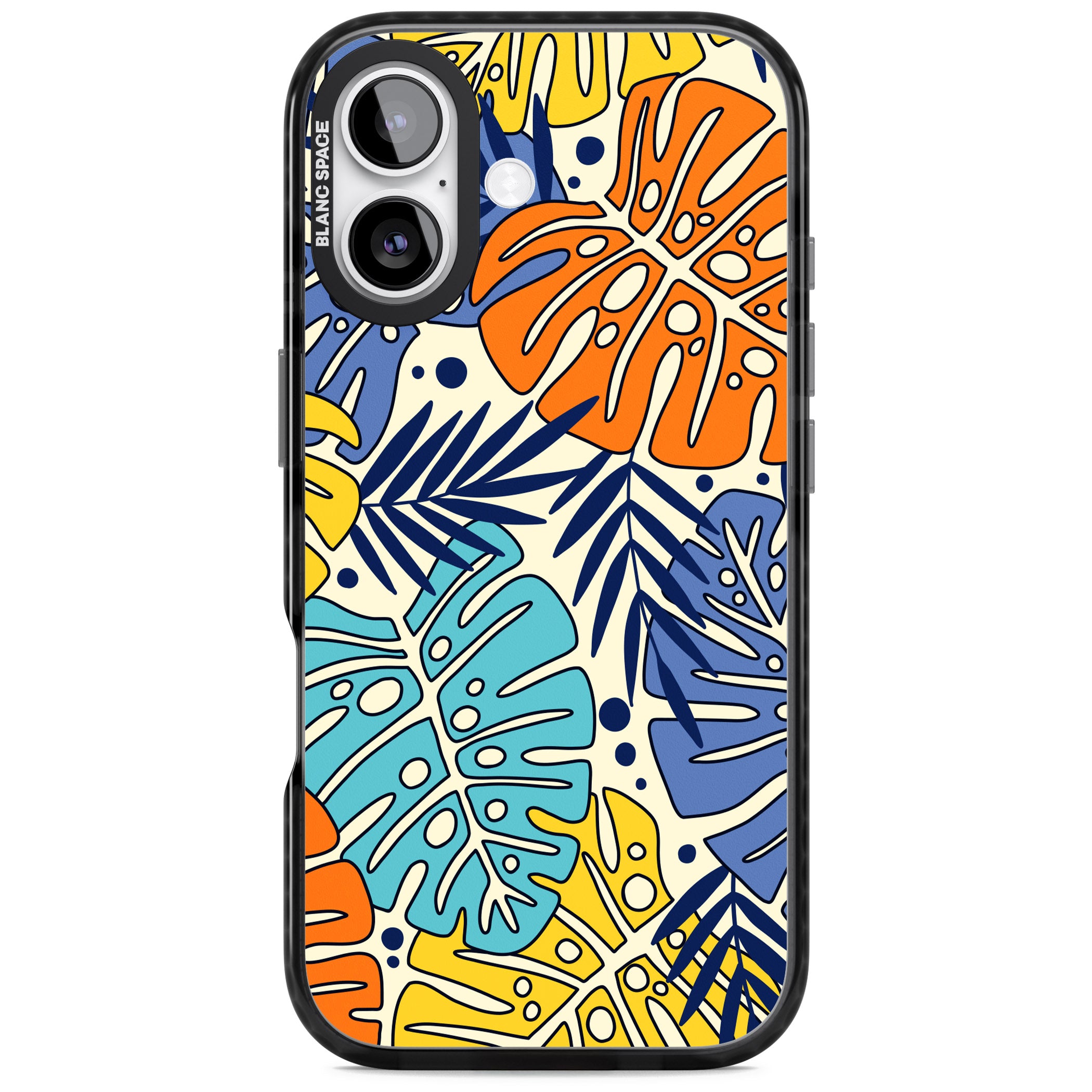 Beach Leaves iPhone 17 Impact Black Phone Case