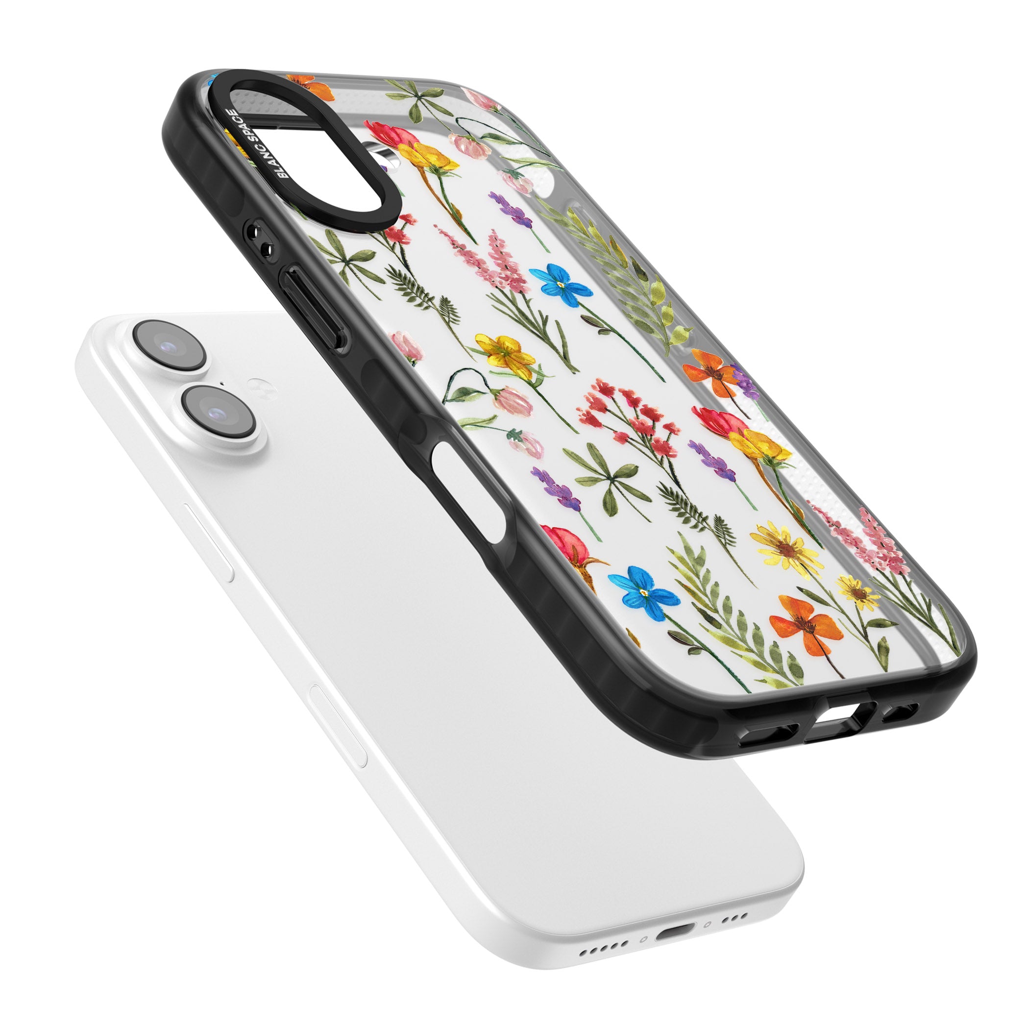 Spring Botanicals iPhone 17 Impact Black Phone Case Colours