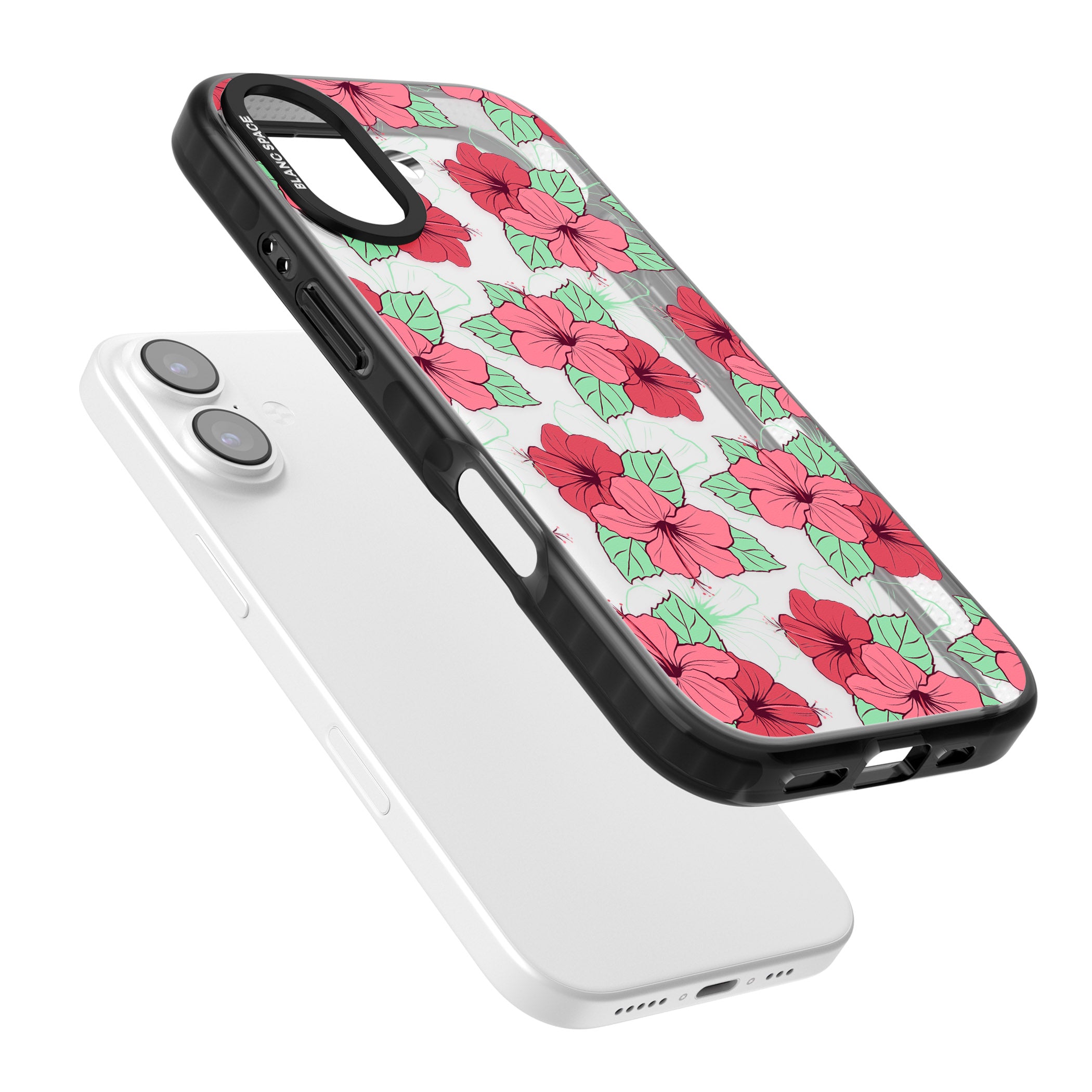 Pink Peony iPhone 17 Impact Black Phone Case Colours