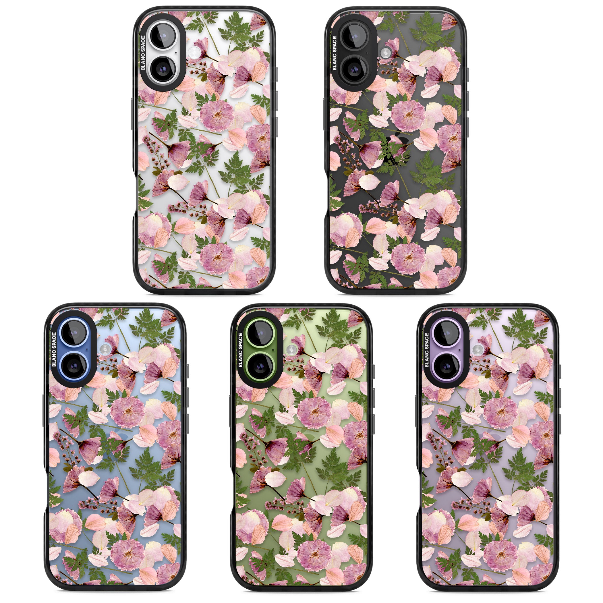 Pink Floral Appreciation iPhone 17 Impact Black Phone Case APT Impact Protection