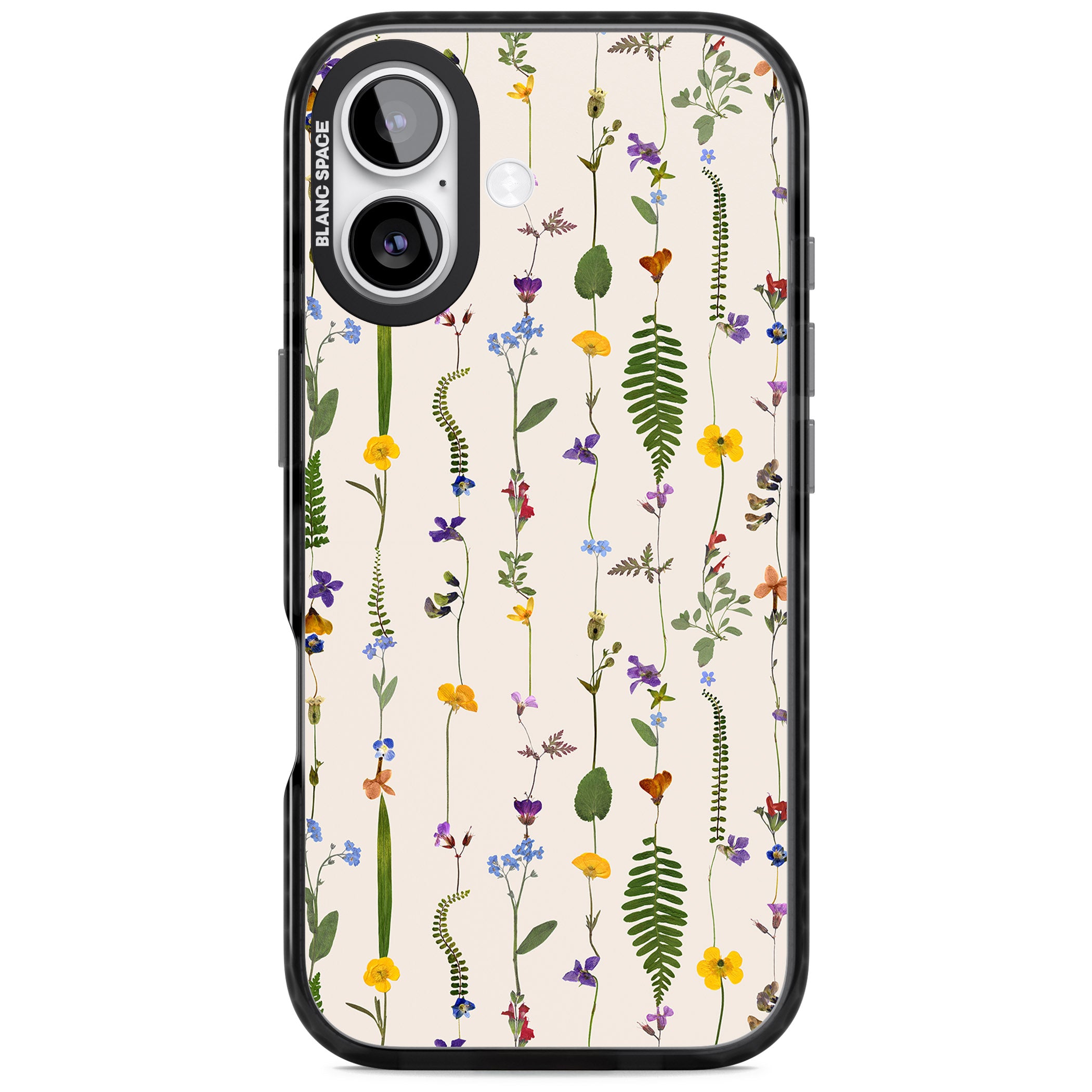 Wildflower Vertical iPhone 17 Impact Black Phone Case