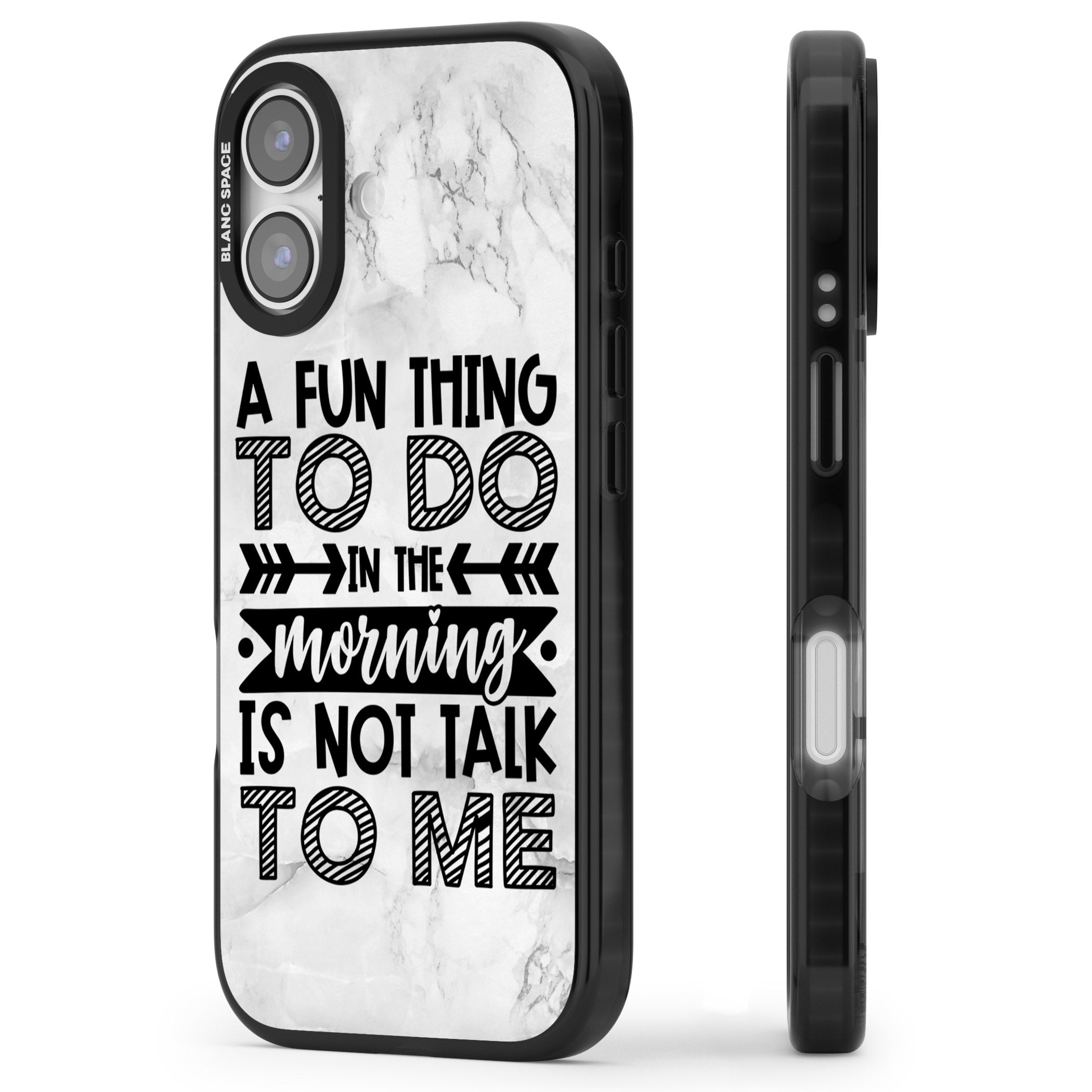 A Fun Thing To Do iPhone 17 Impact Black Phone Case Side Profile