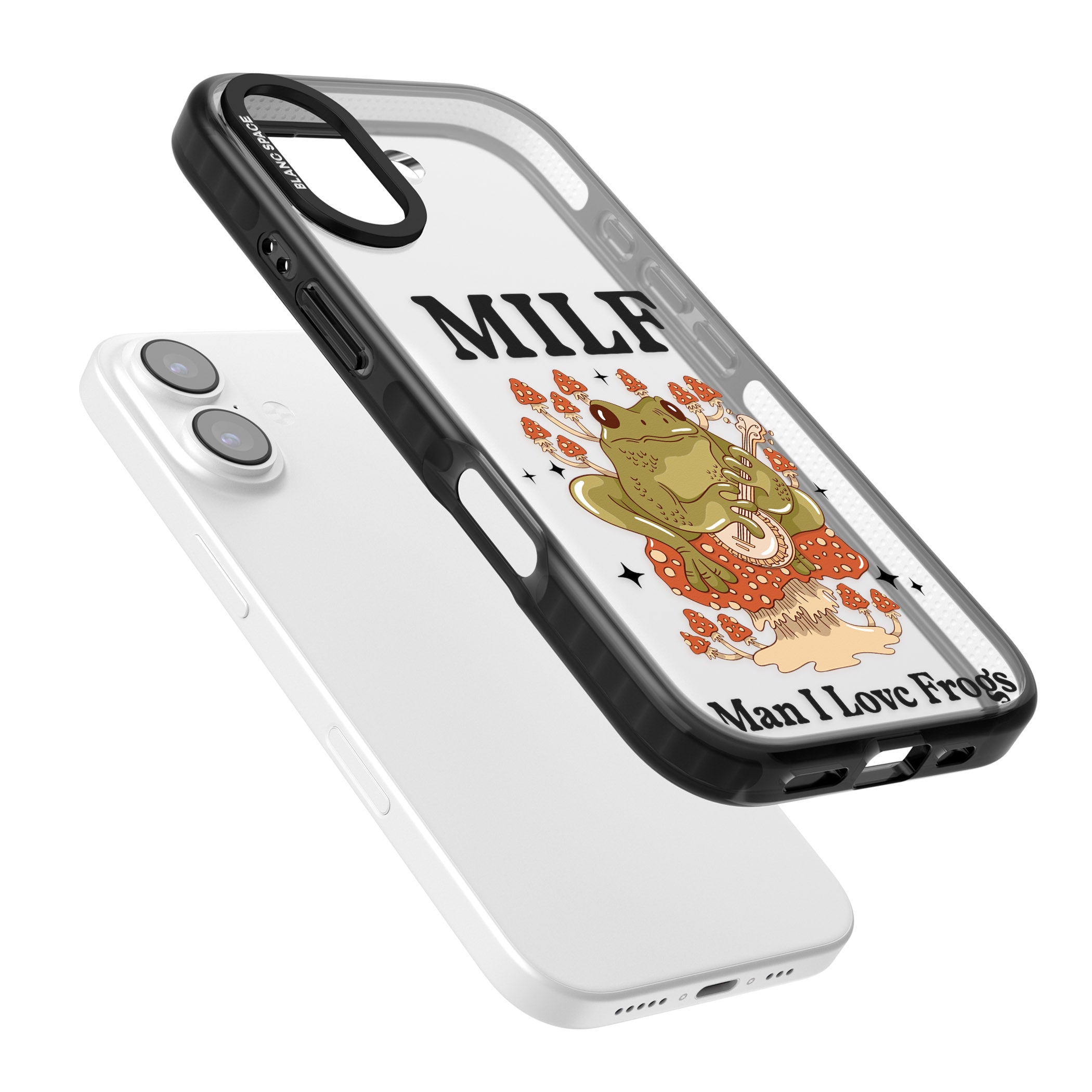 Man I Love Frogs iPhone 17 Impact Black Phone Case Colours