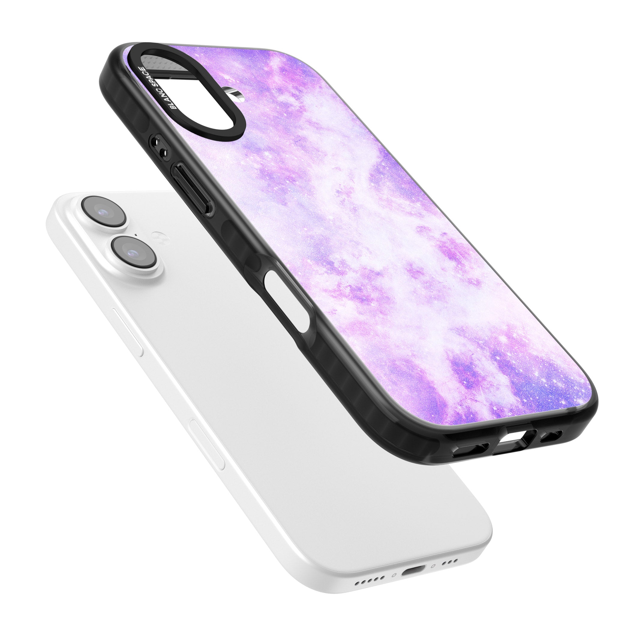 Purple Galaxy Vibes iPhone 17 Impact Black Phone Case Colours