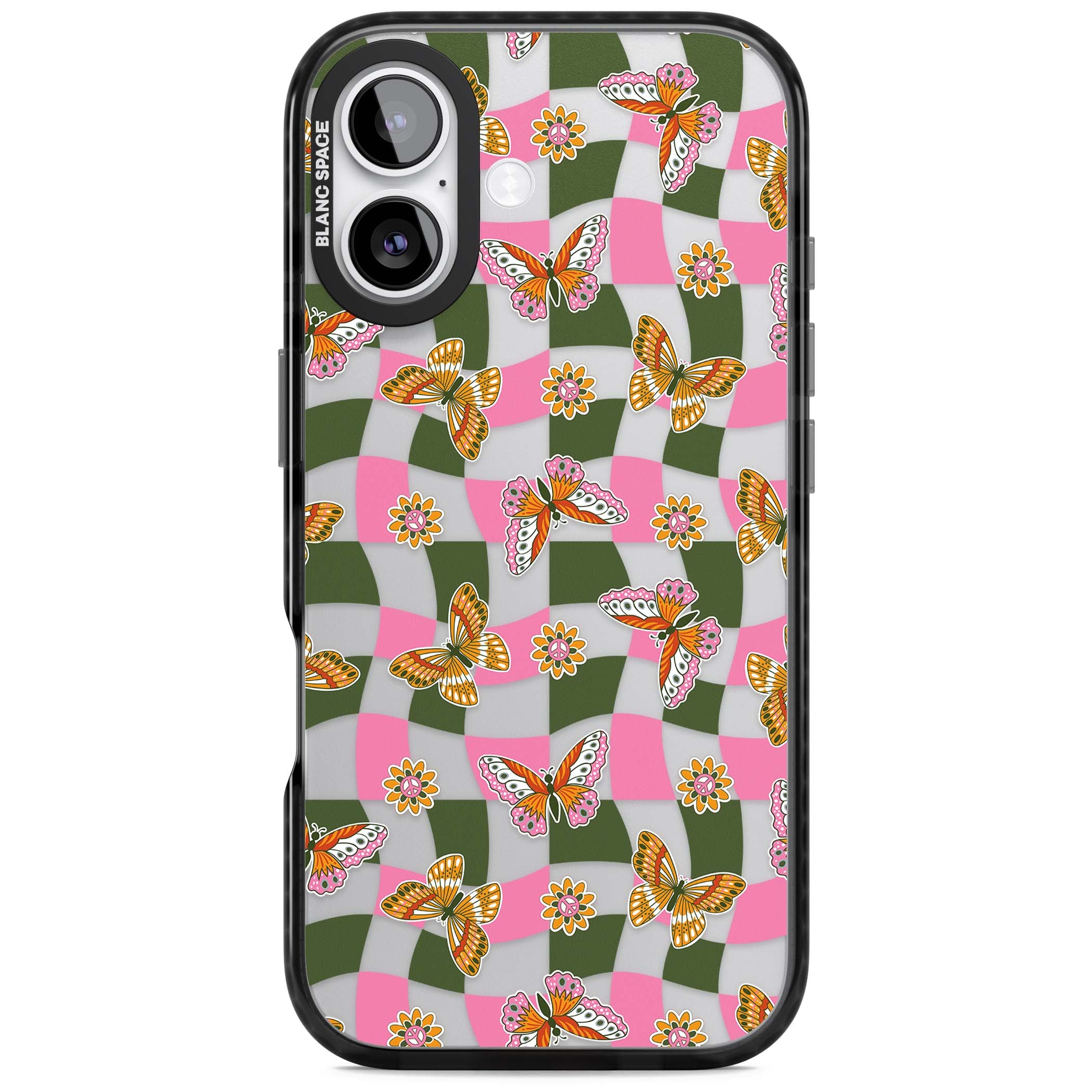 Wavy Butterfly Checked Pattern