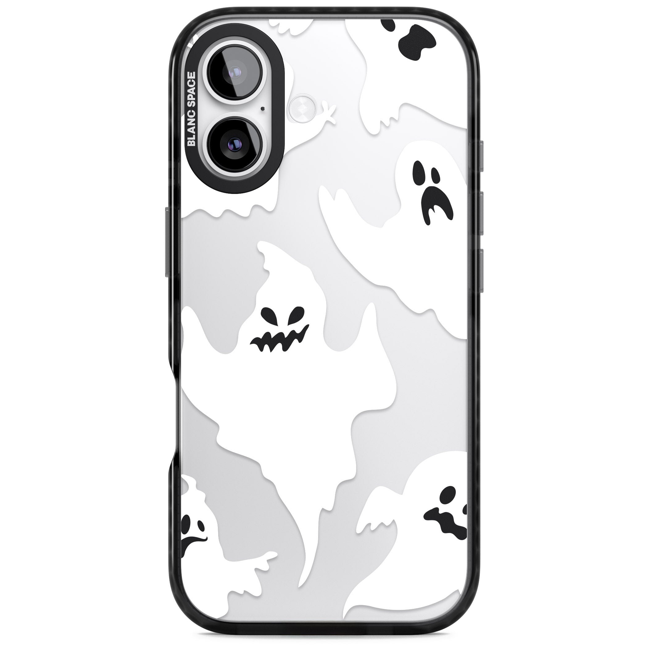Ghost Pattern iPhone 17 Impact Black Phone Case