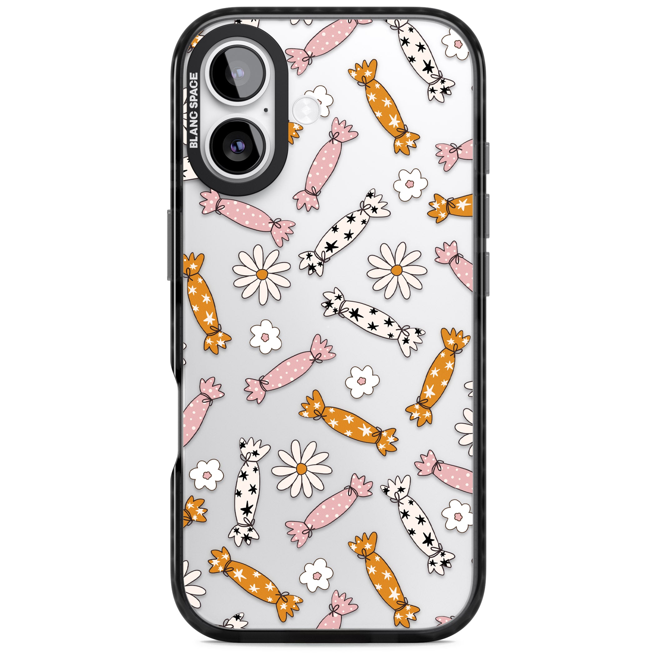 Floral Candy iPhone 17 Impact Black Phone Case