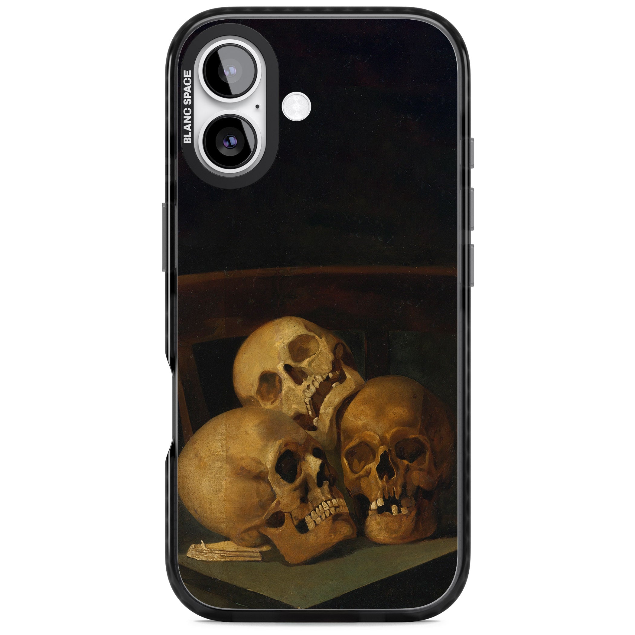 Still Life Of Three Skulls iPhone 17 Impact Black Phone Case