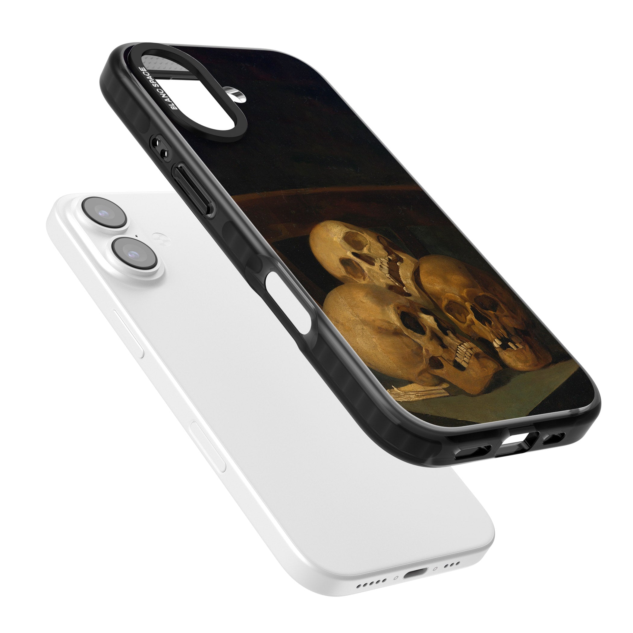 Still Life Of Three Skulls iPhone 17 Impact Black Phone Case Colours