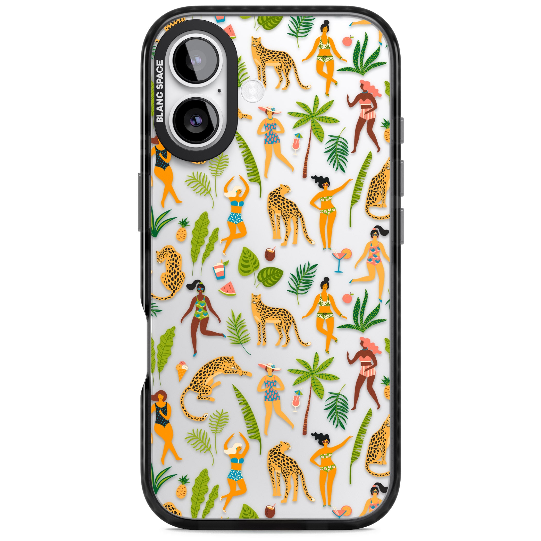 Tropical Party Vibes iPhone 17 Impact Black Phone Case