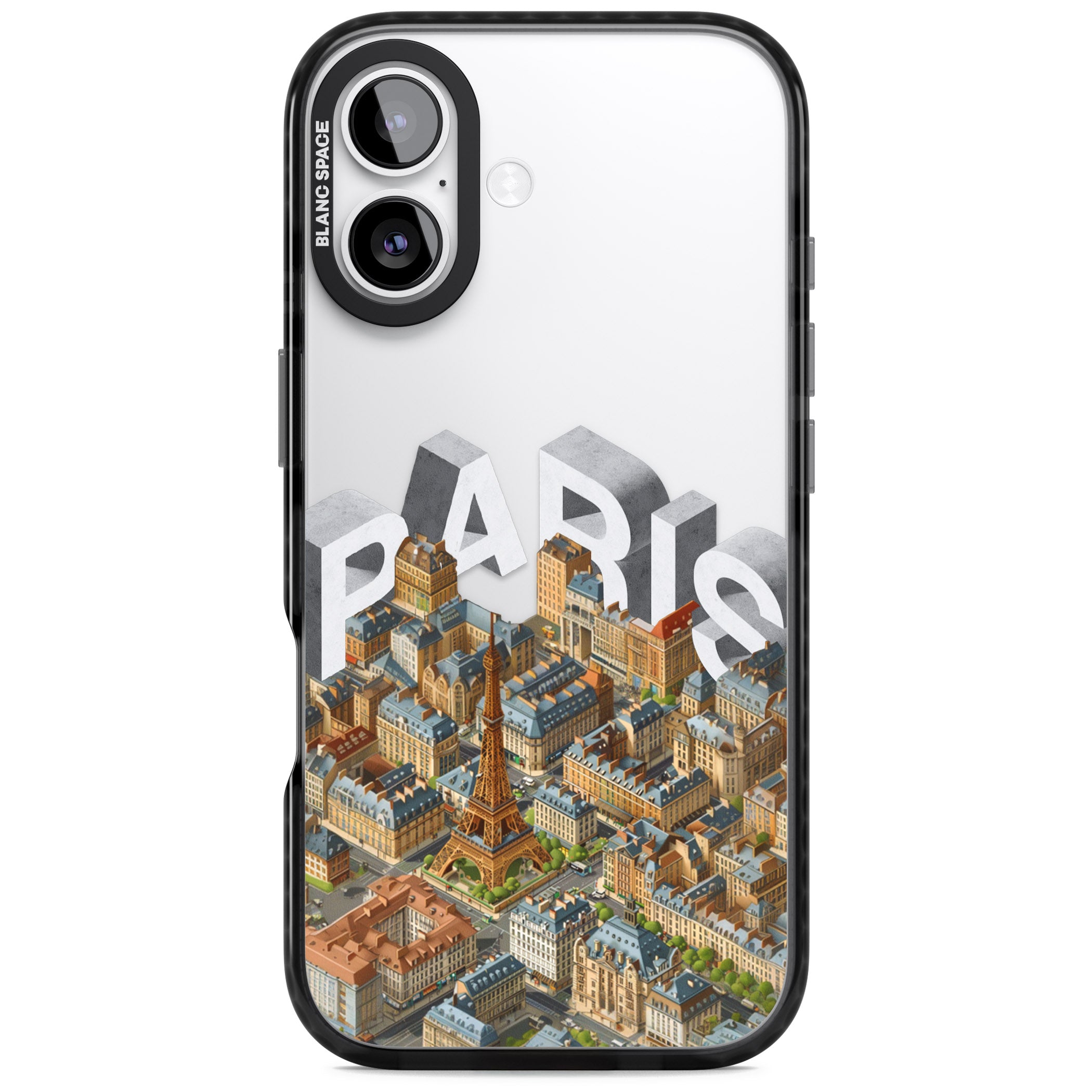 Paris iPhone 17 Impact Black Phone Case
