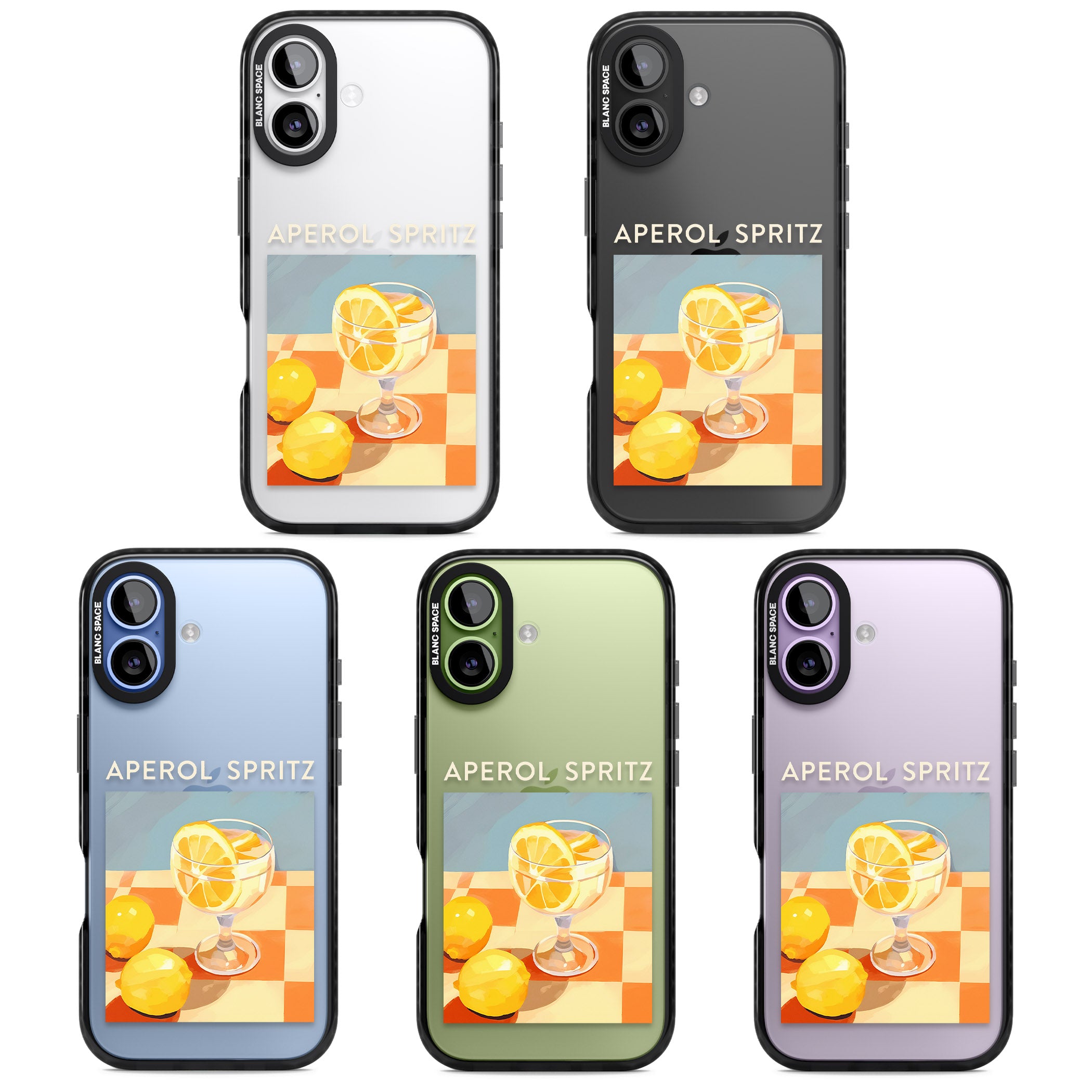 Lemon Spritz iPhone 17 Impact Black Phone Case APT Impact Protection