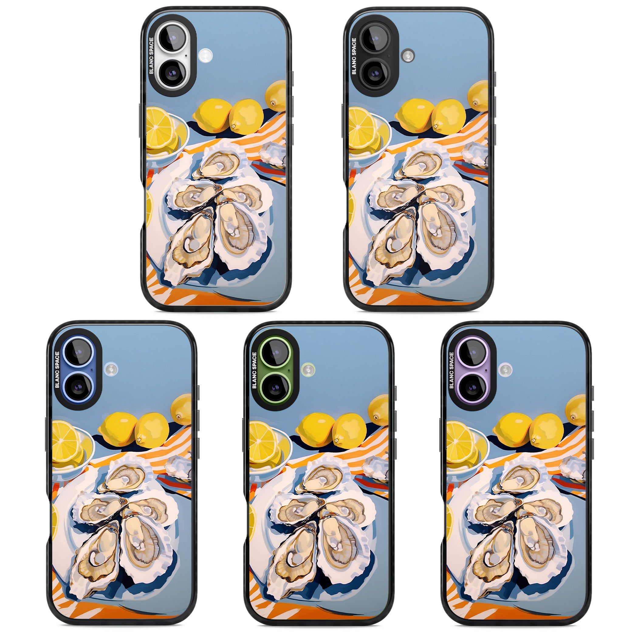 Fresh Oysters & Lemons iPhone 17 Impact Black Phone Case APT Impact Protection