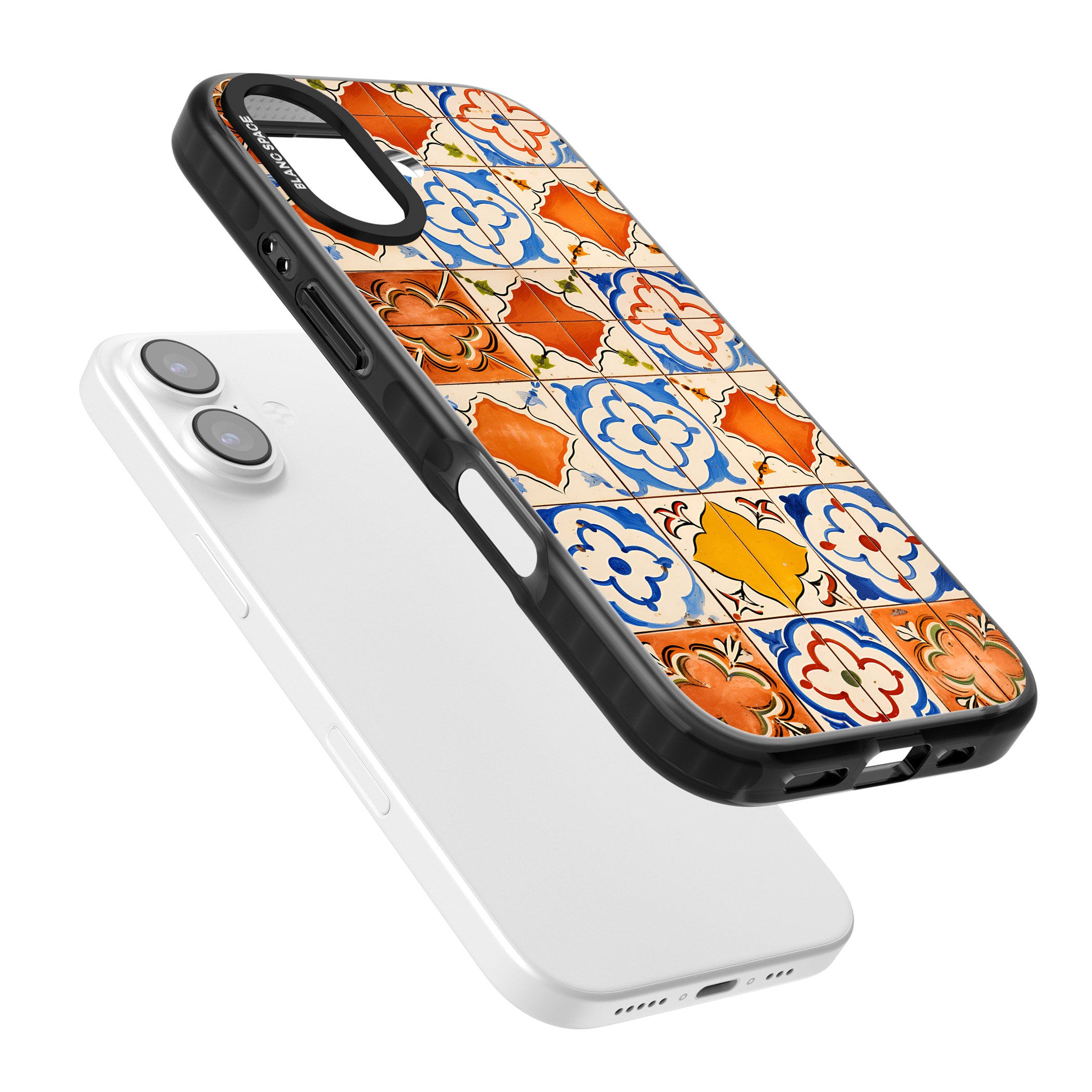 Spanish Mosaic Tiles iPhone 17 Impact Black Phone Case Colours