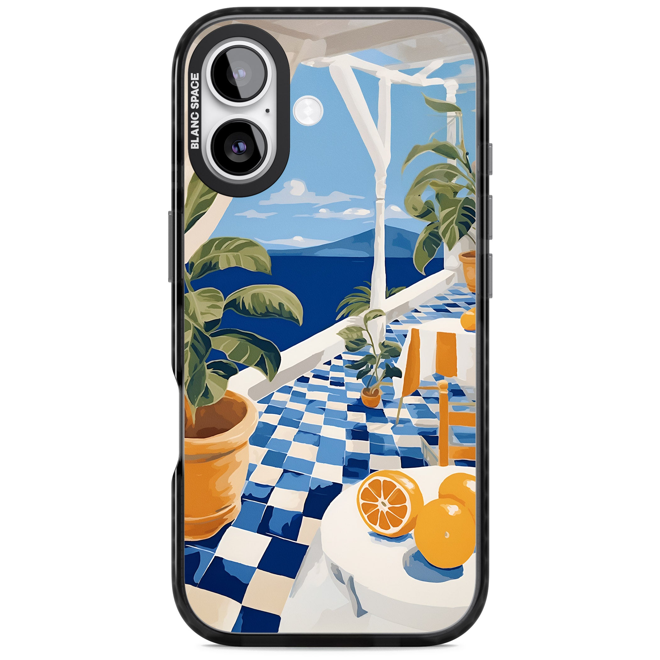 Greek Balcony iPhone 17 Impact Black Phone Case
