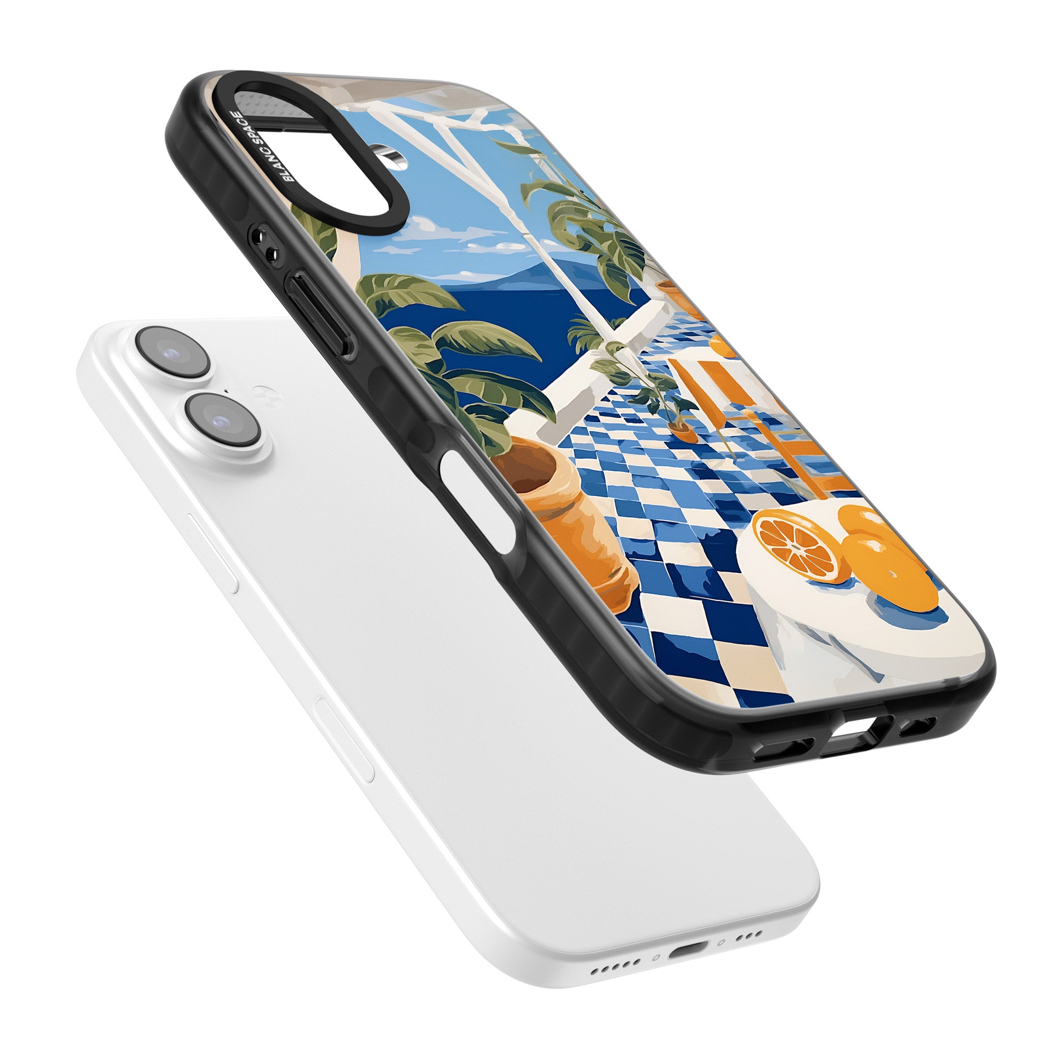 Greek Balcony iPhone 17 Impact Black Phone Case Colours