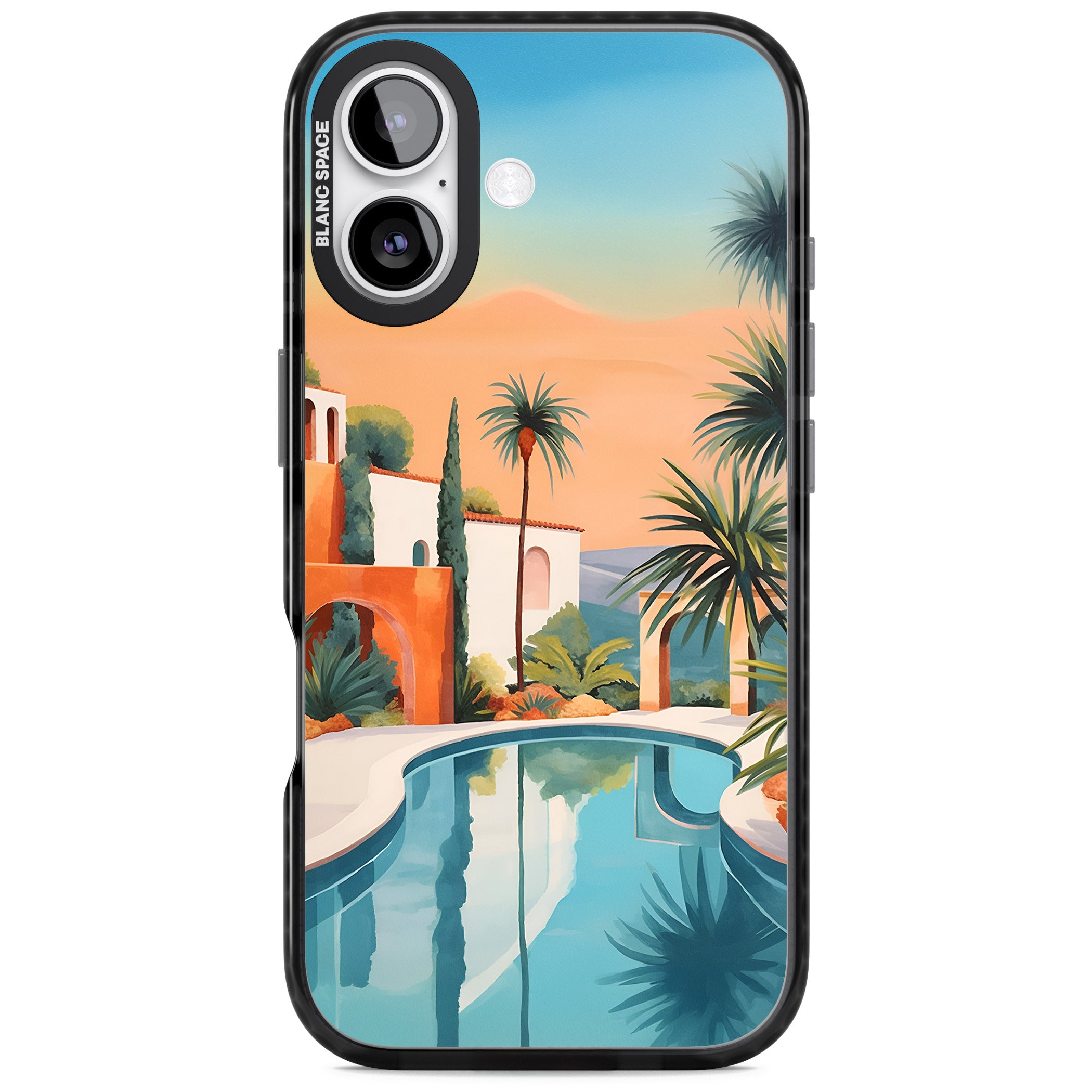 Villa Sunset iPhone 17 Impact Black Phone Case