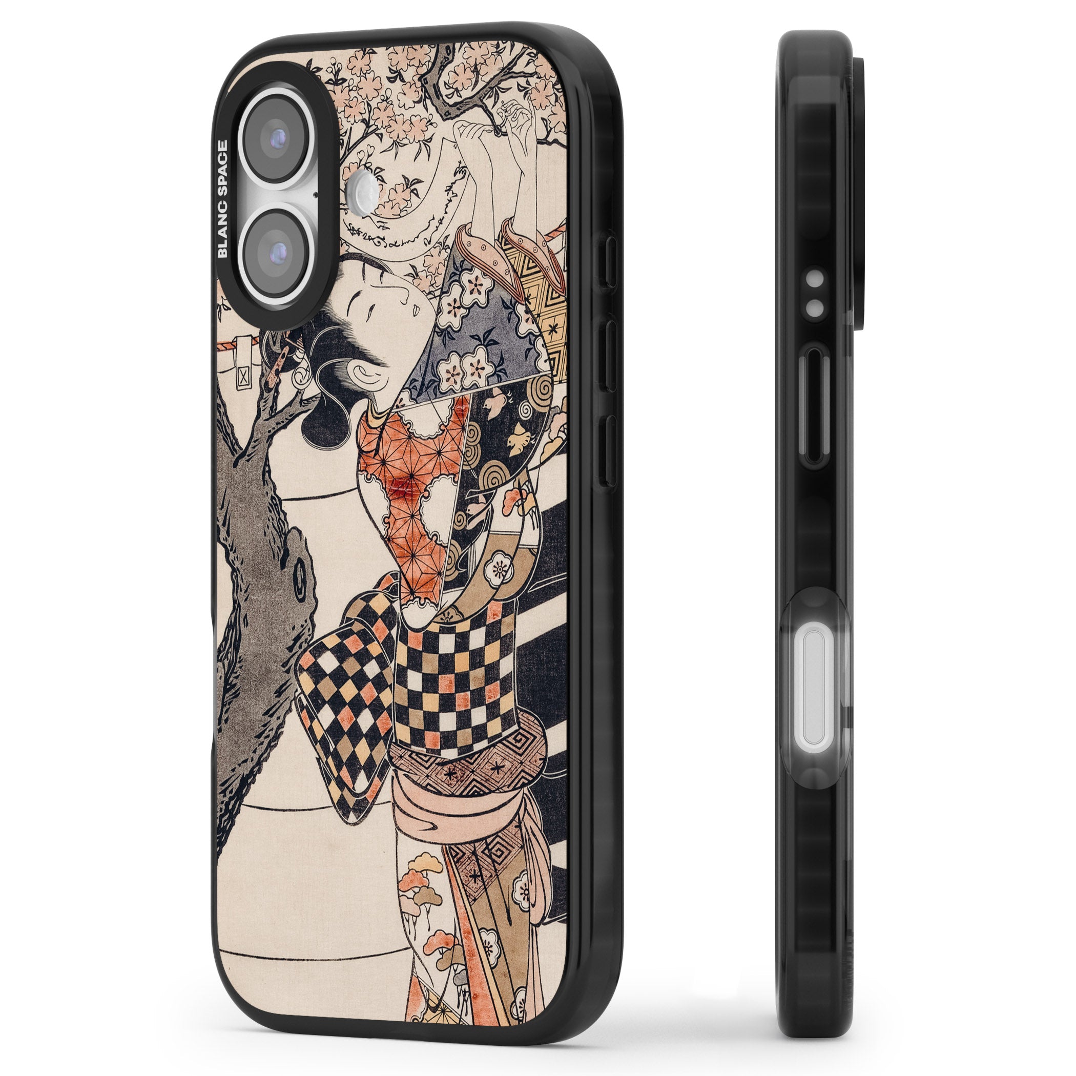 Vintage Japan iPhone 17 Impact Black Phone Case Side Profile