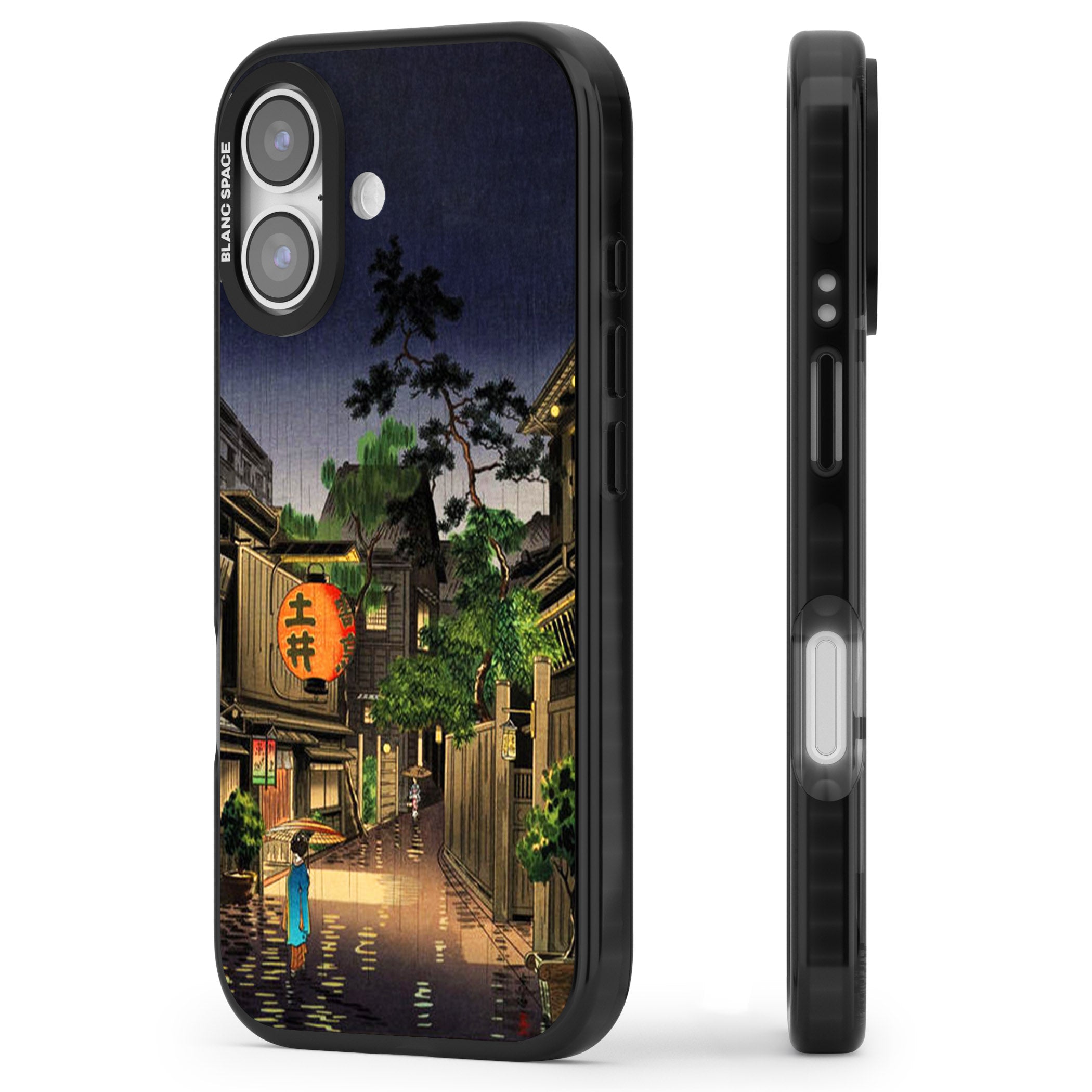 Evening In Ushigome iPhone 17 Impact Black Phone Case Side Profile