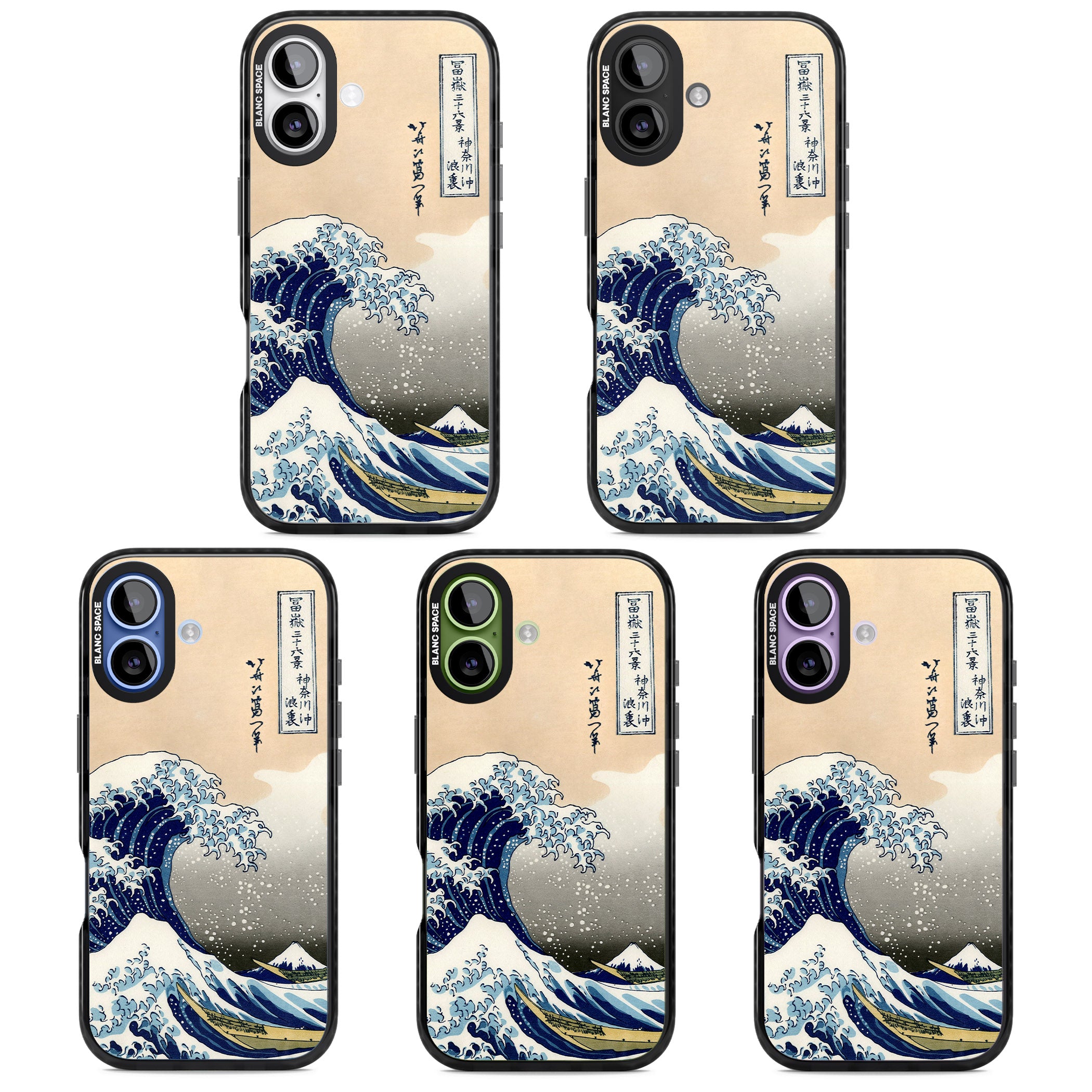 Great Wave iPhone 17 Impact Black Phone Case APT Impact Protection