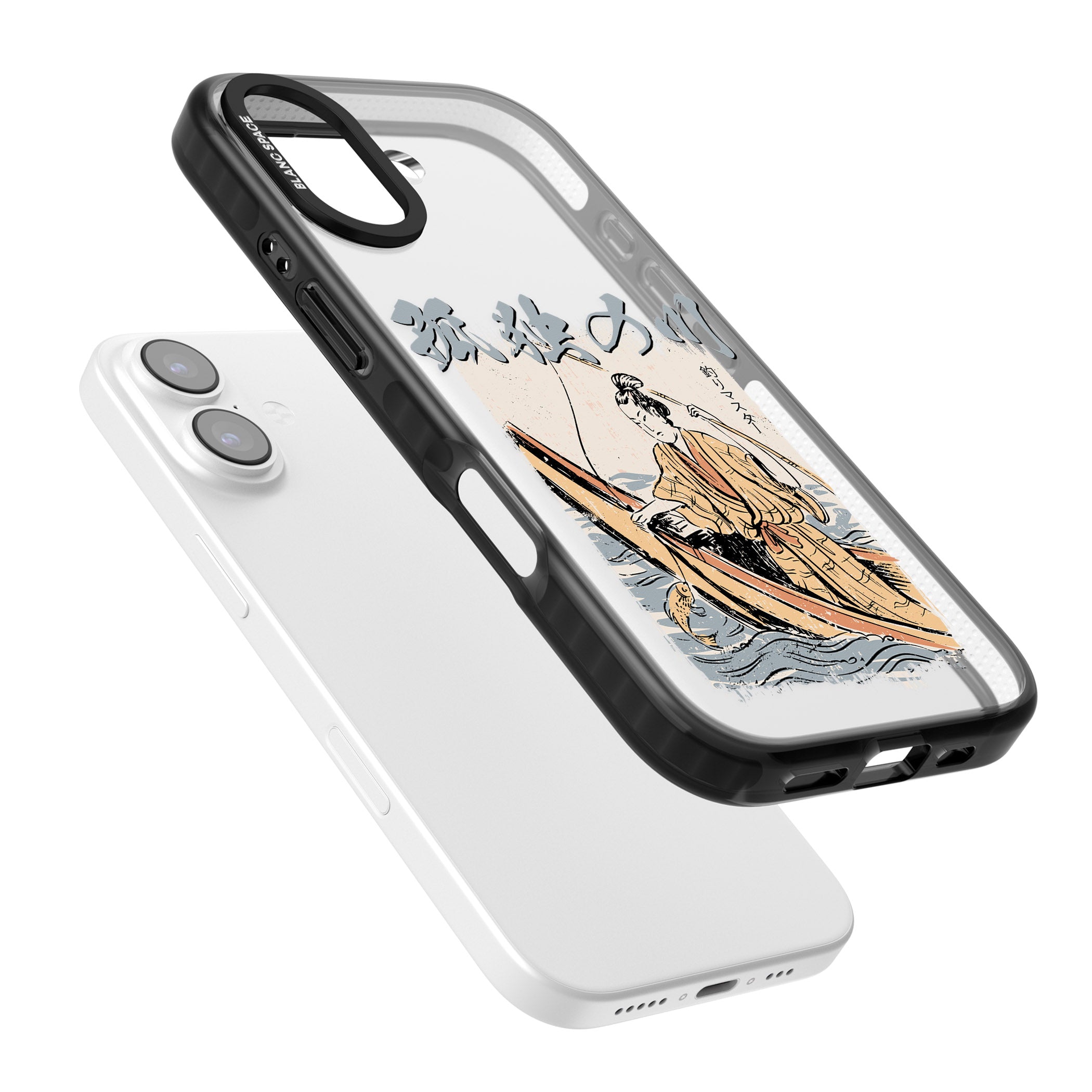 Japanese River iPhone 17 Impact Black Phone Case Colours