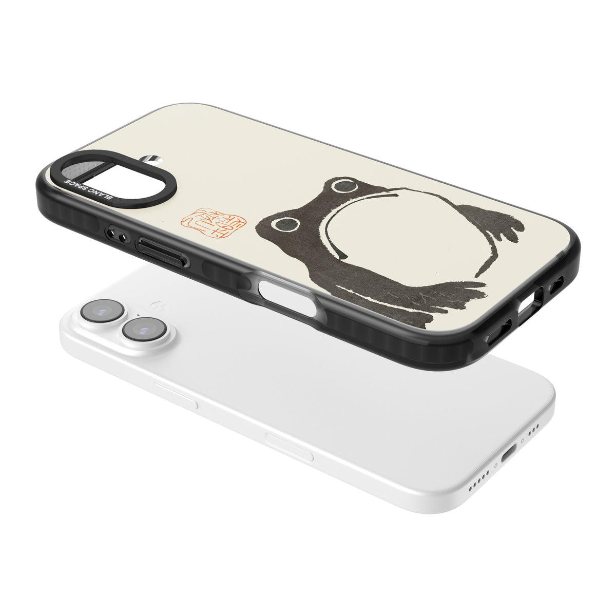 Matsumoto Hoji iPhone 16 / iPhone 16 Plus / iPhone 17 Impact Black Phone Case angled