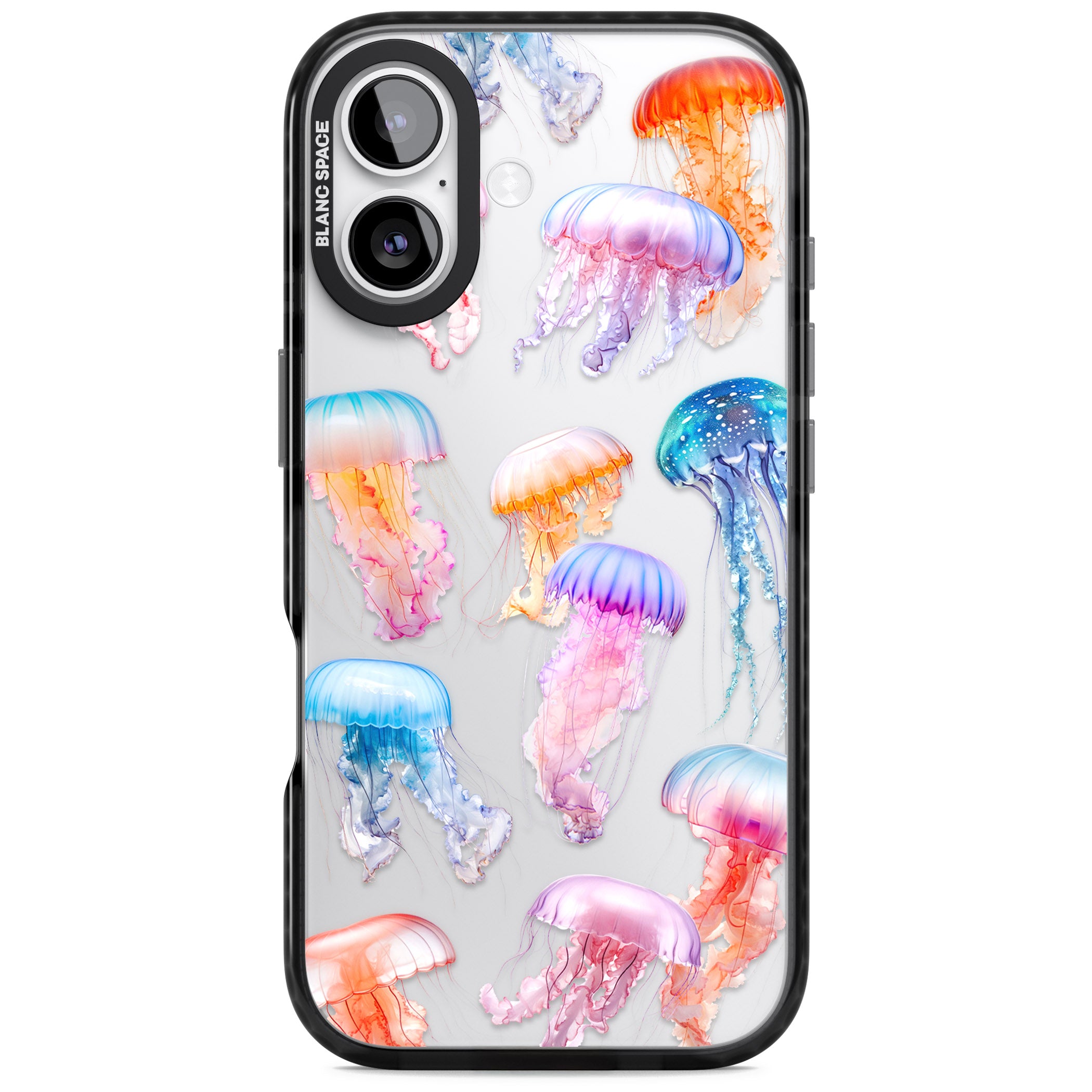 Vibrant Jellyfish iPhone 17 Impact Black Phone Case