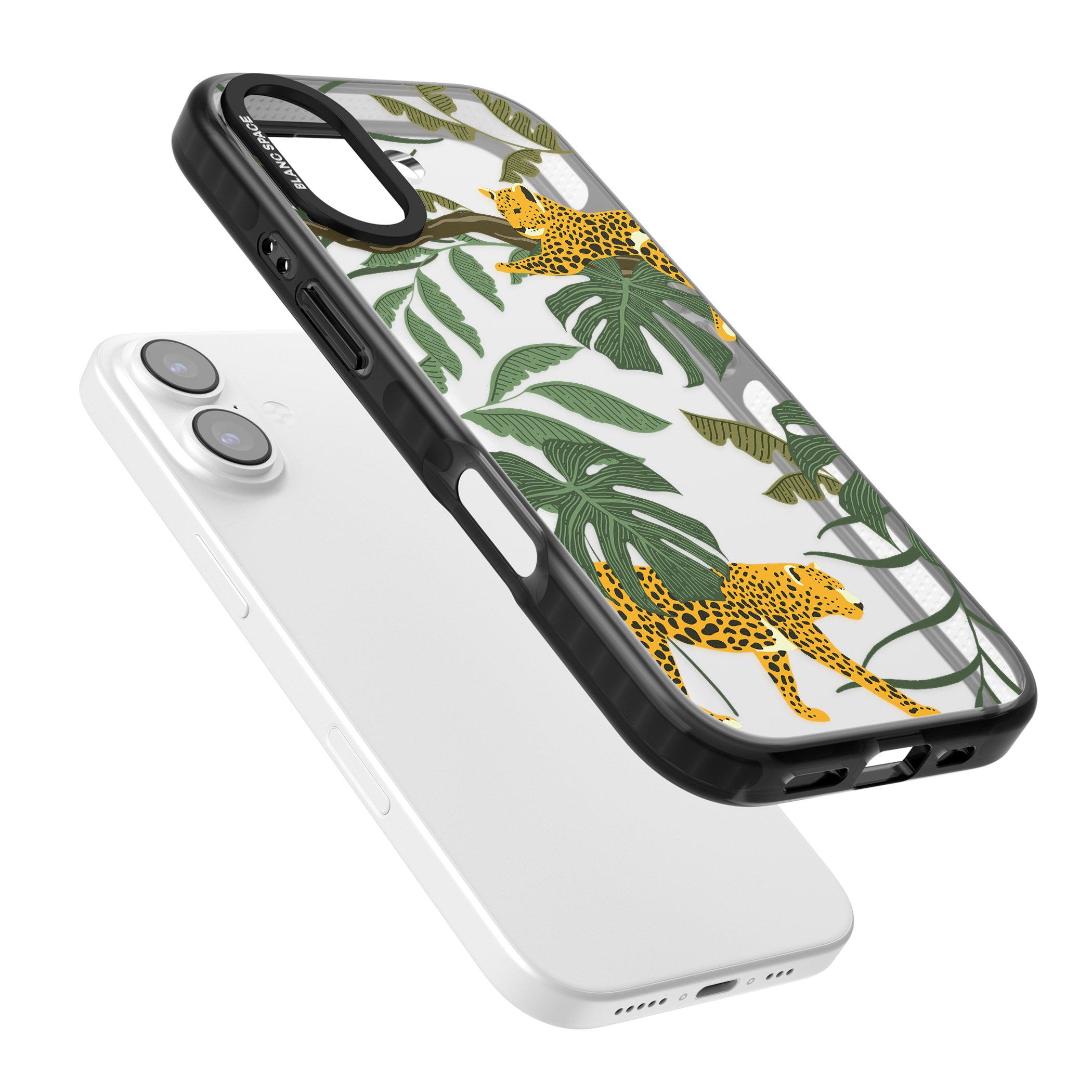 Jungle Cat Pattern iPhone 17 Impact Black Phone Case Colours