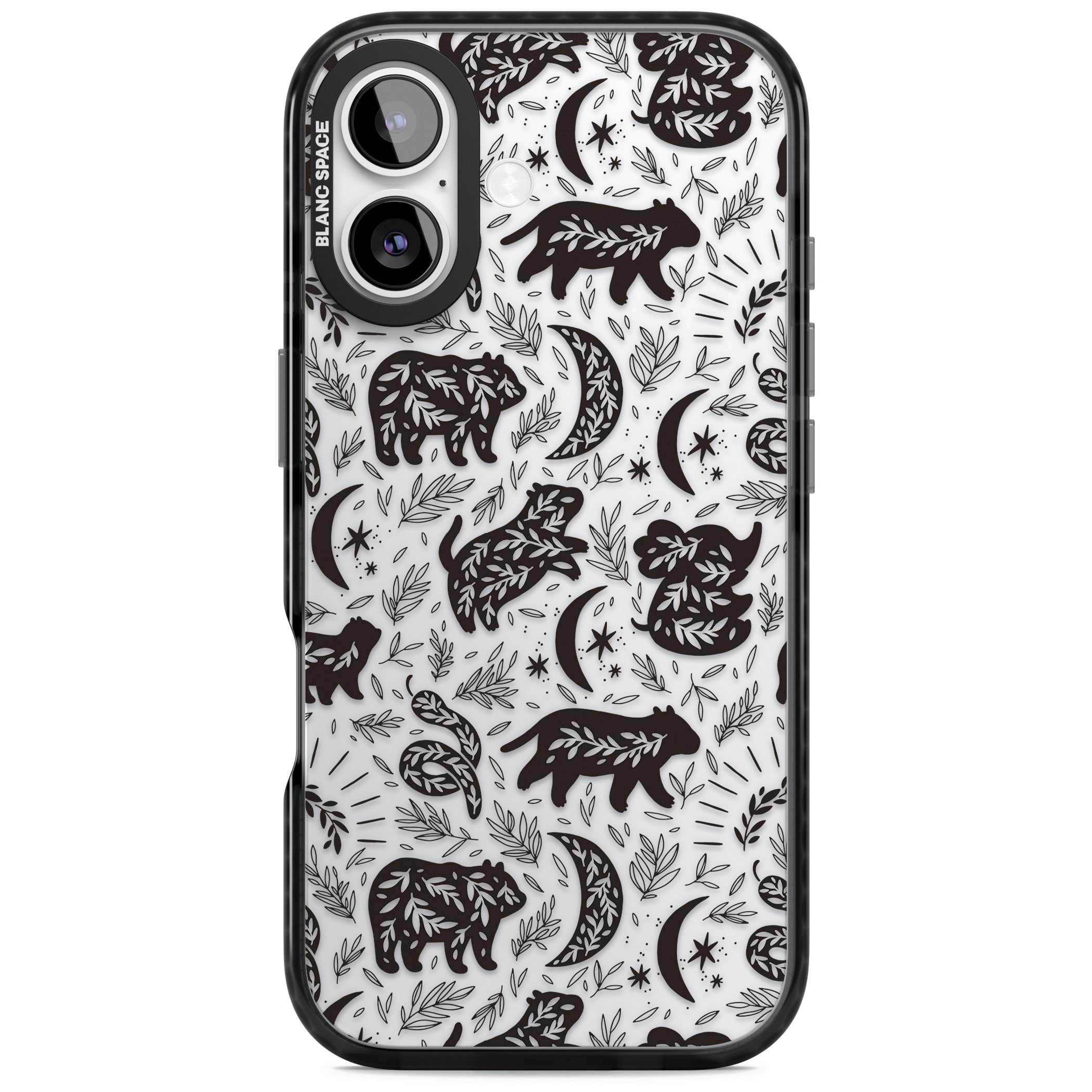 Midnight Forest Animals iPhone 17 Impact Black Phone Case