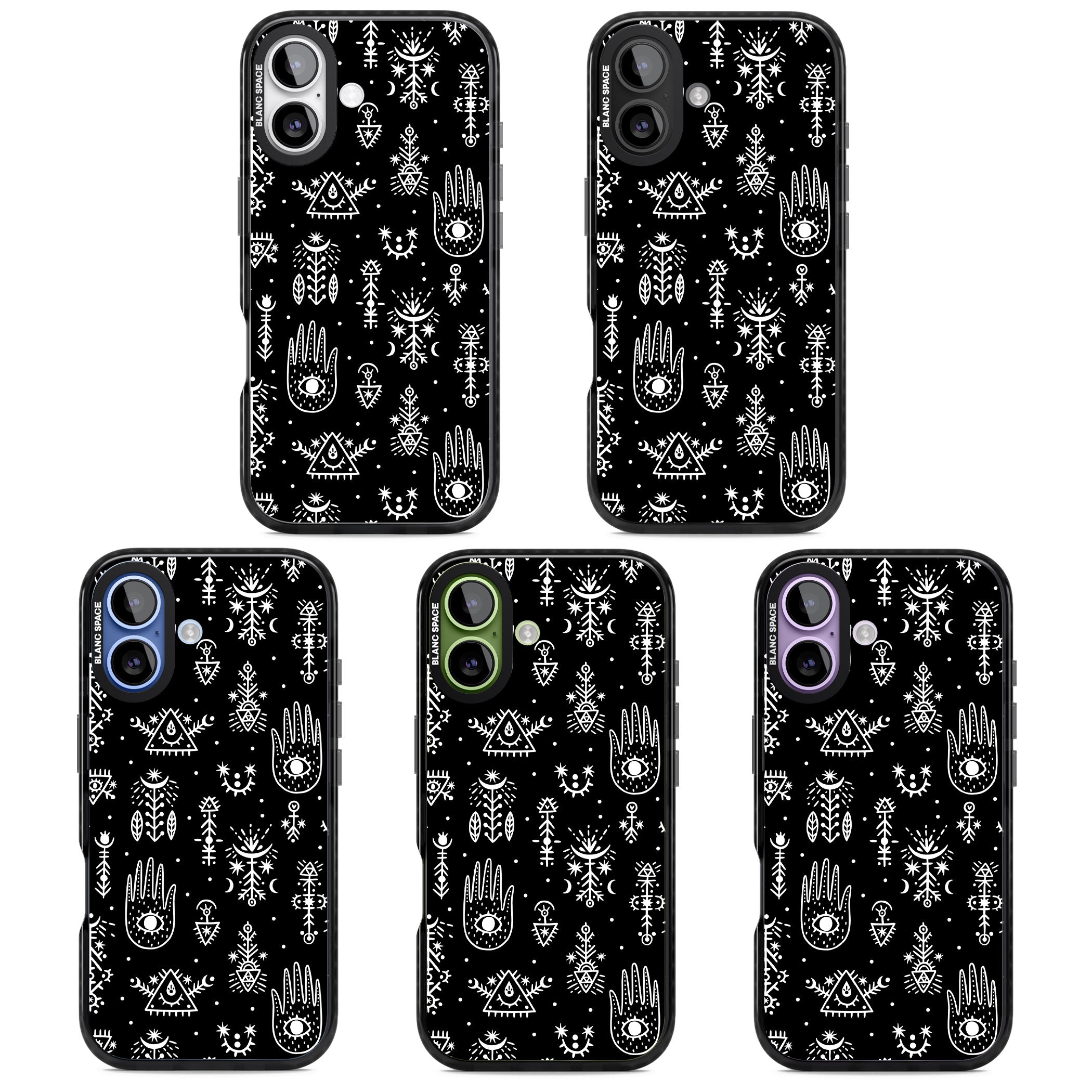 Tribal Symbols Black iPhone 17 Impact Black Phone Case APT Impact Protection