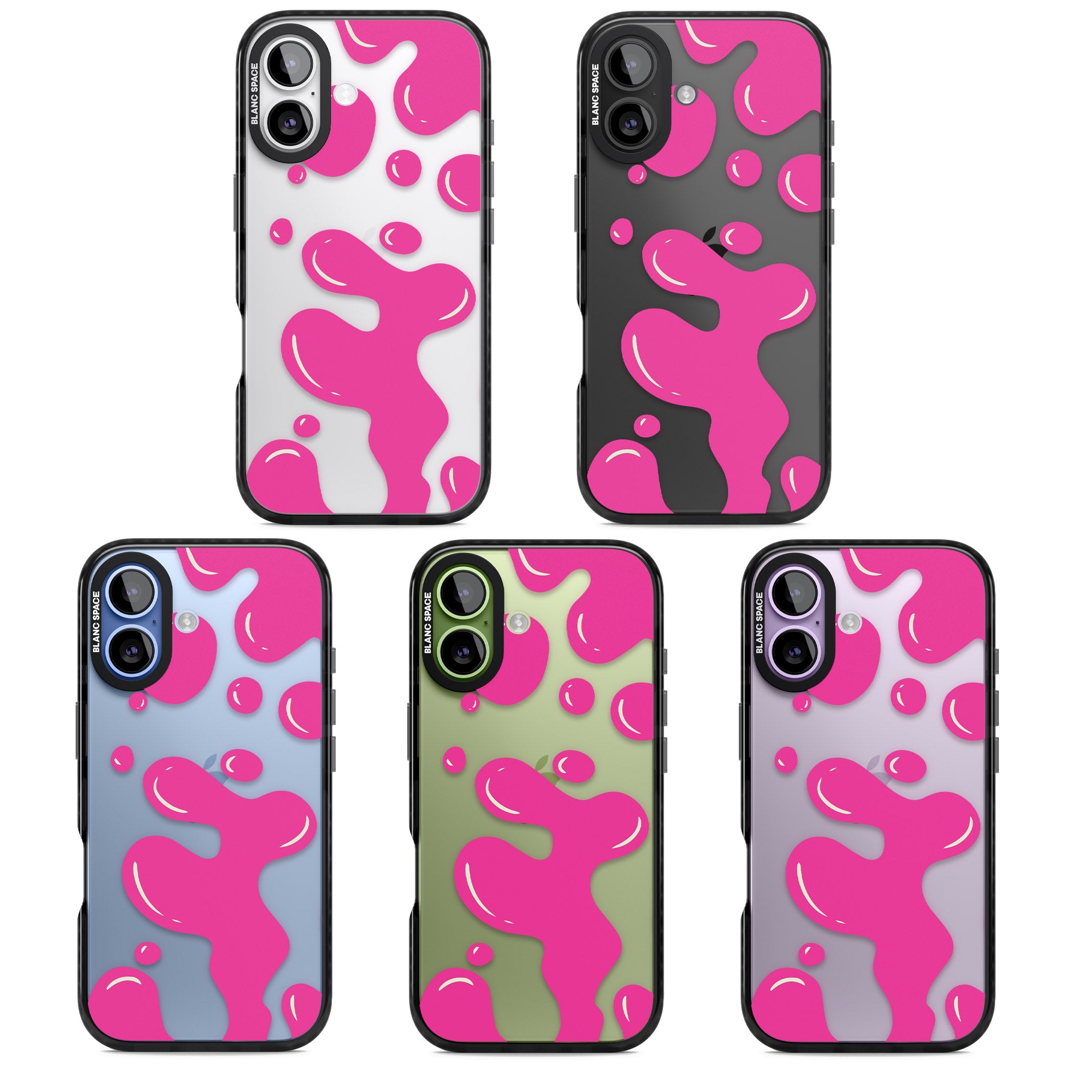 Pink Lava Lamp iPhone 17 Impact Black Phone Case APT Impact Protection
